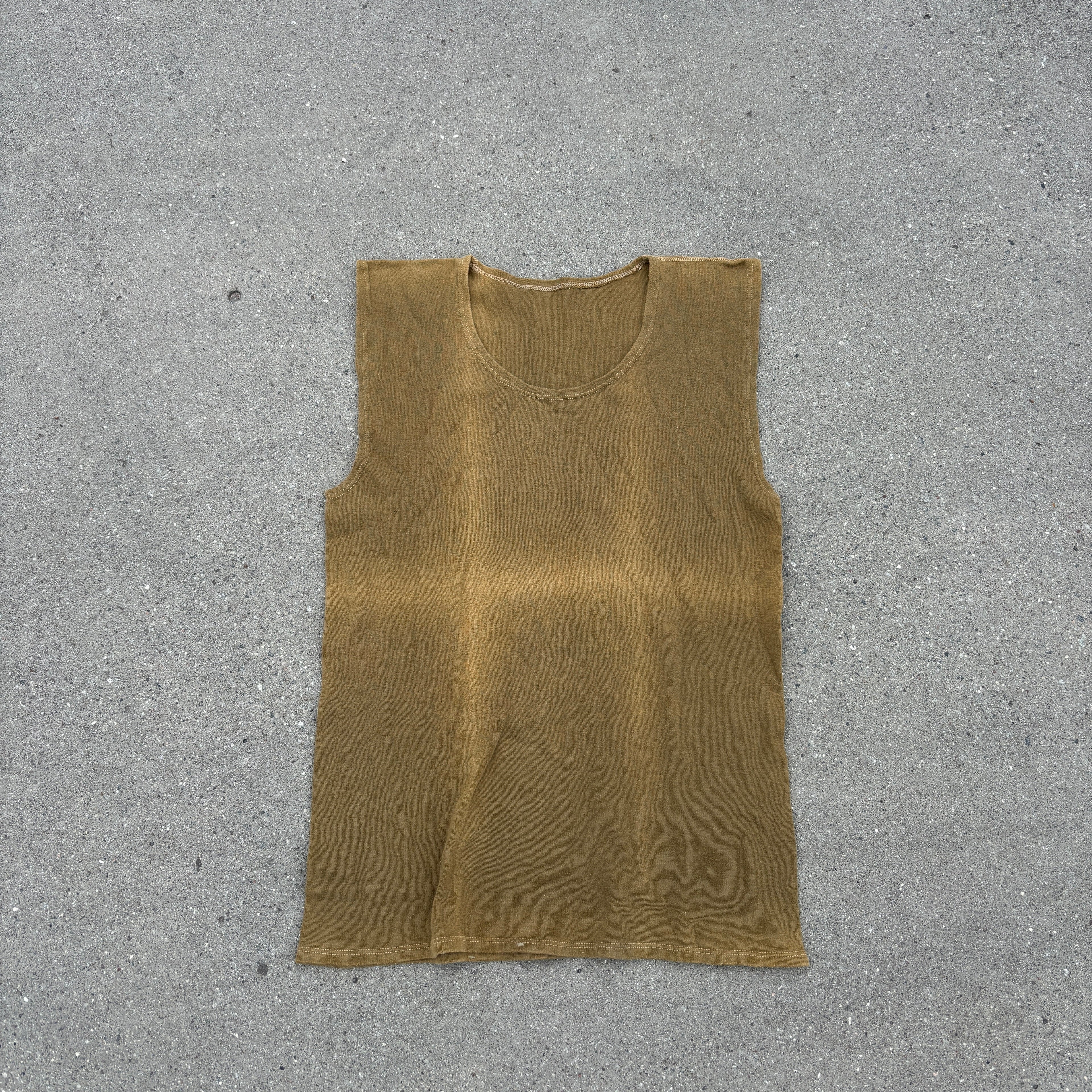 50's Danish Sunfaded Navy Tank Top