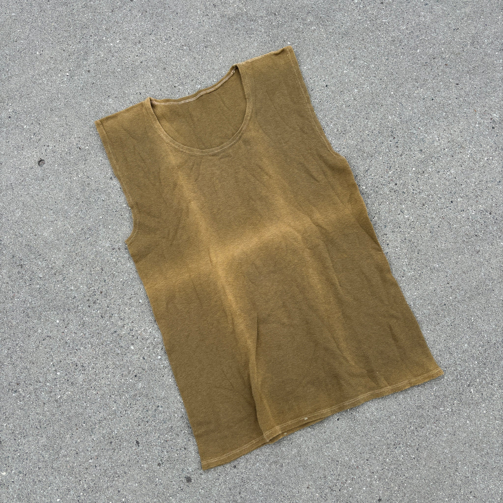 50's Danish Sunfaded Navy Tank Top