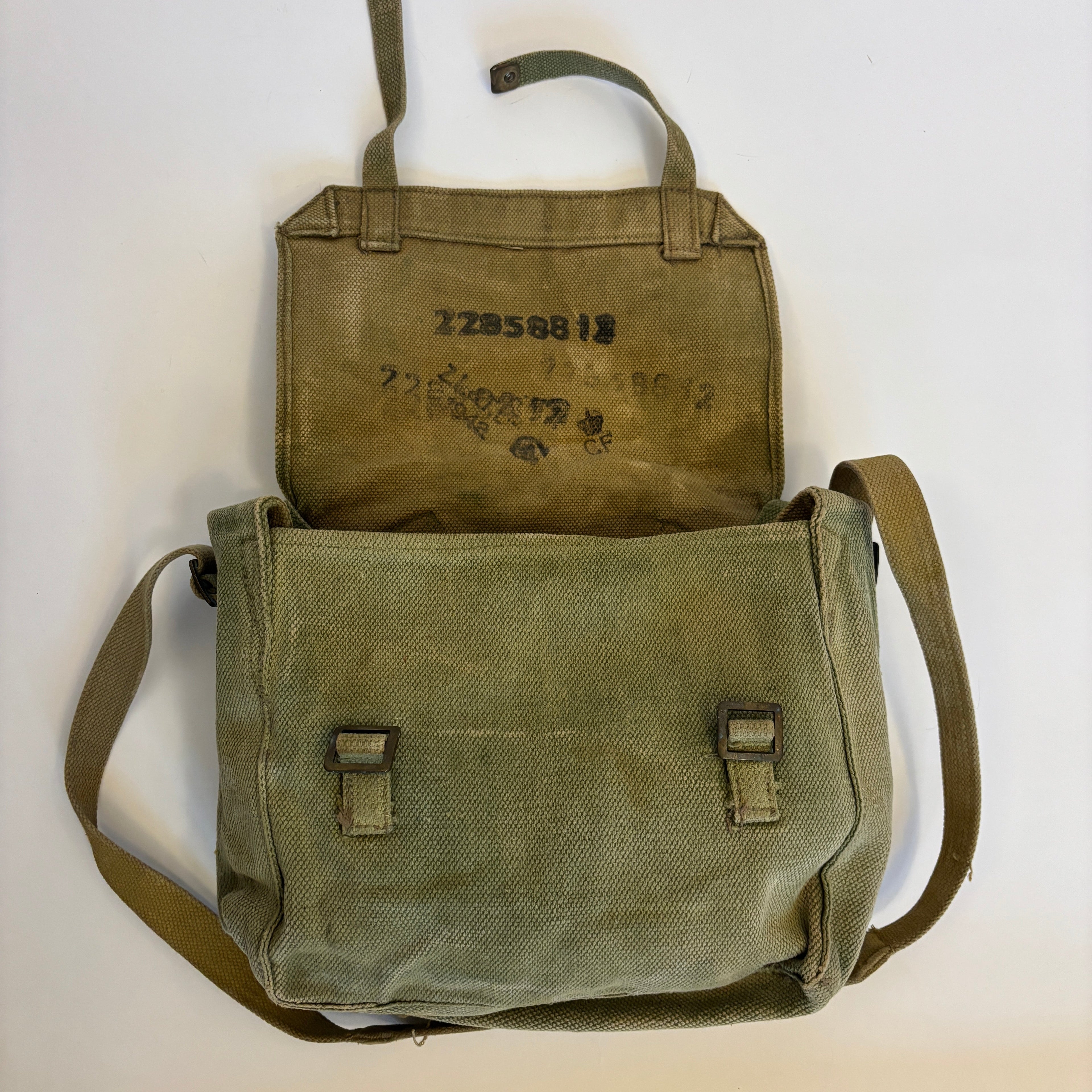 50s Danish Civil Defense Gas Mask Bag