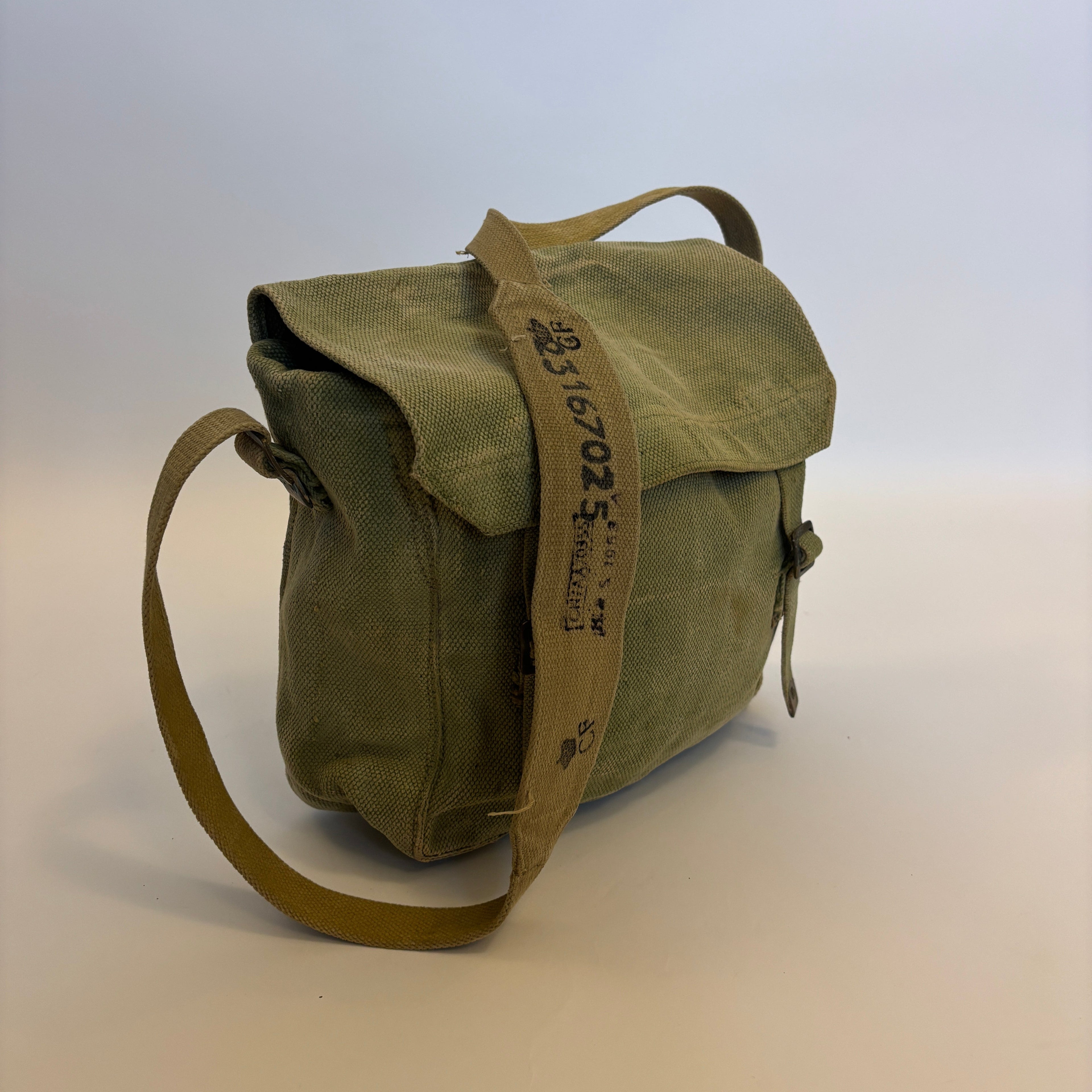50s Danish Civil Defense Gas Mask Bag