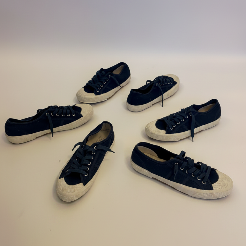 Italian Canvas Rubber Gum Trainers