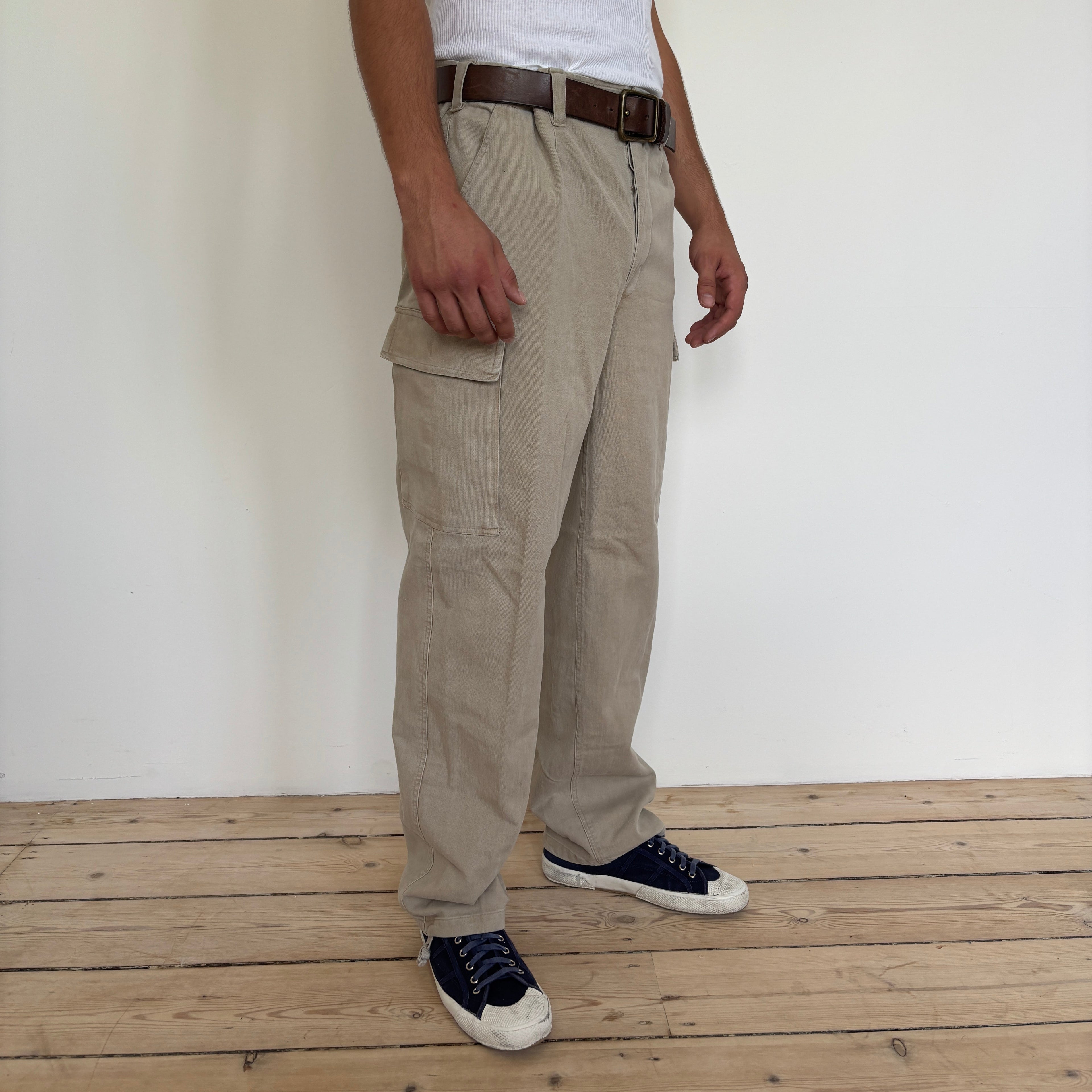 German Moleskin Trousers - Khaki