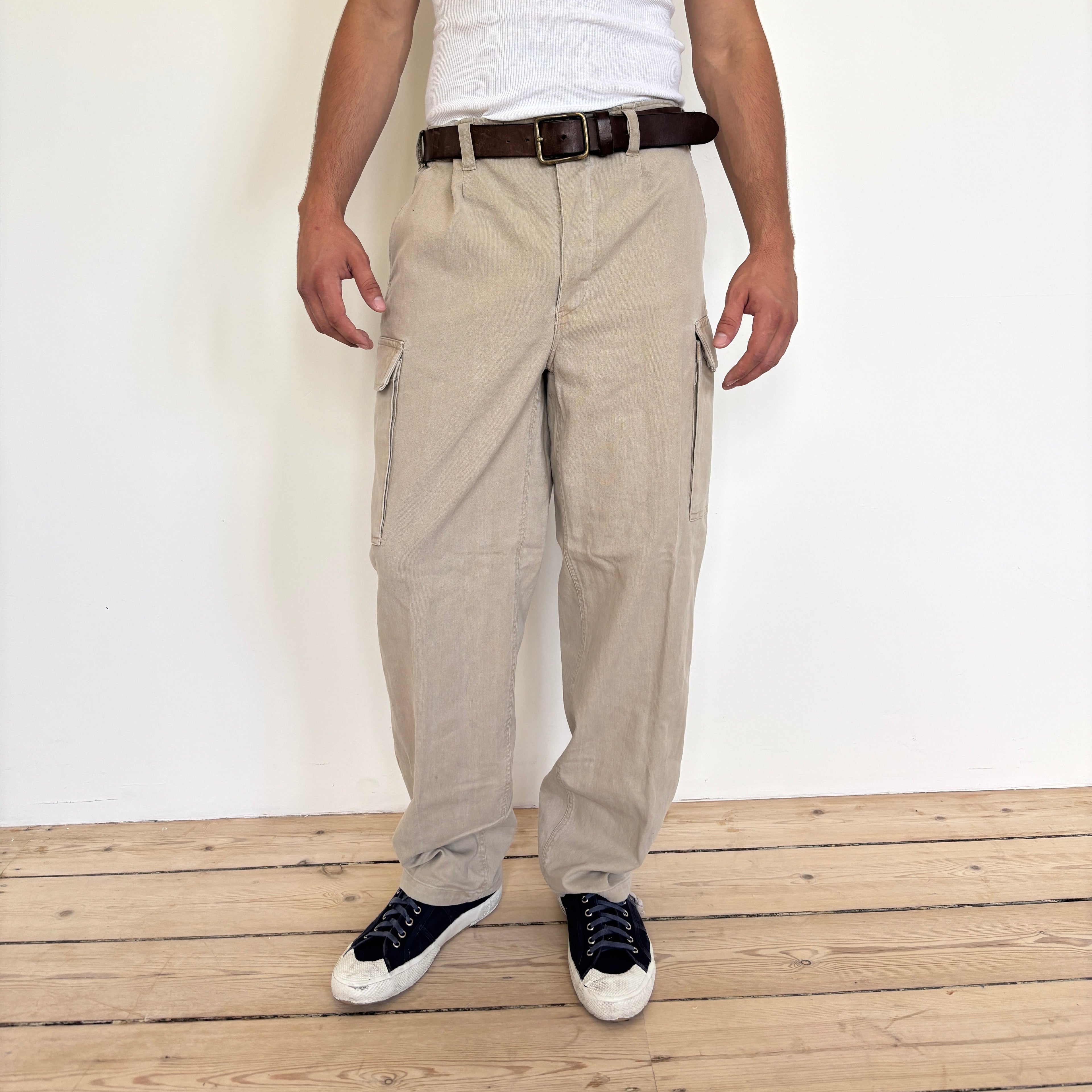 German Moleskin Trousers - Khaki