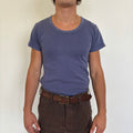 Danish 80’s Deadstock Navy Tee Indigo Blue