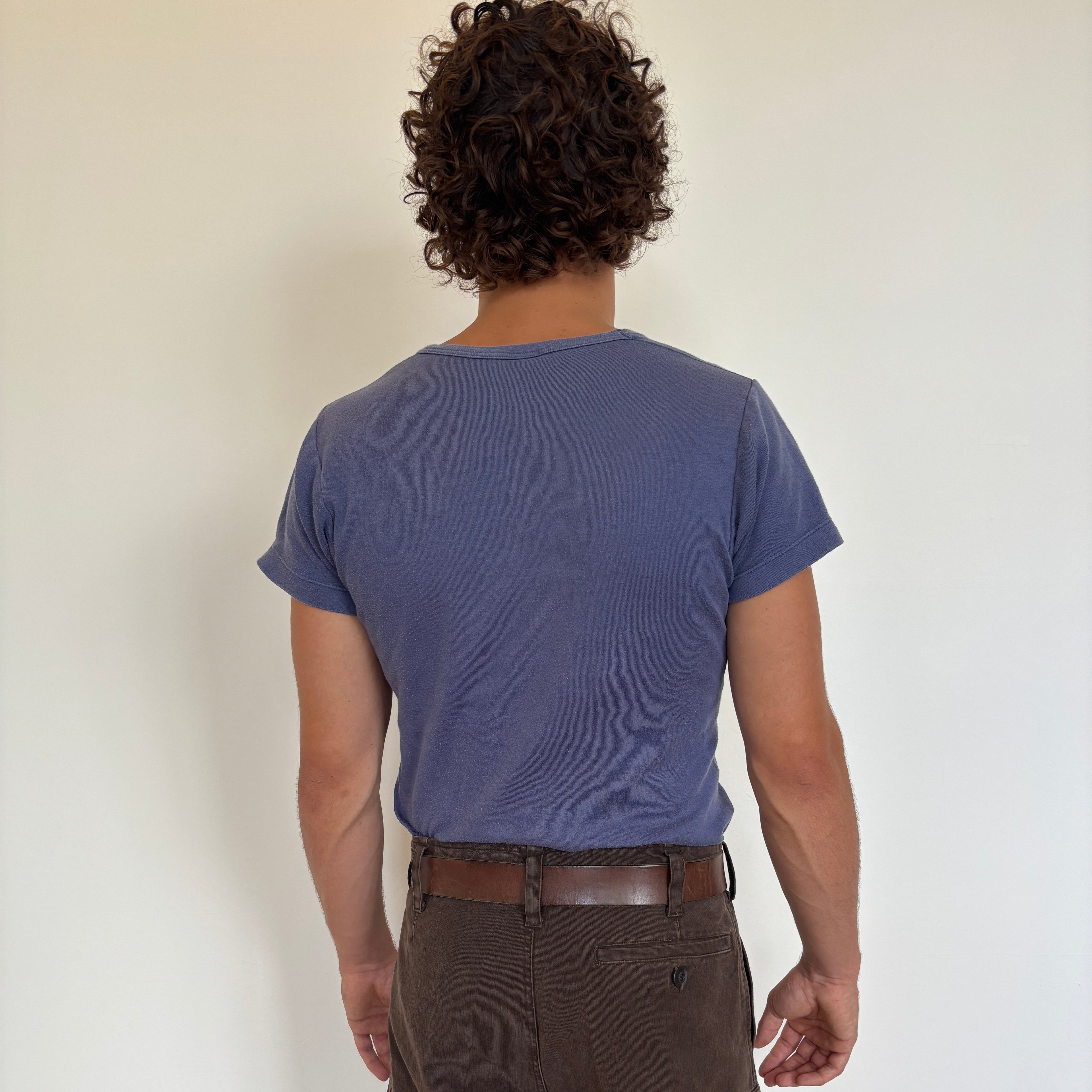 Danish 80’s Deadstock Navy Tee Indigo Blue