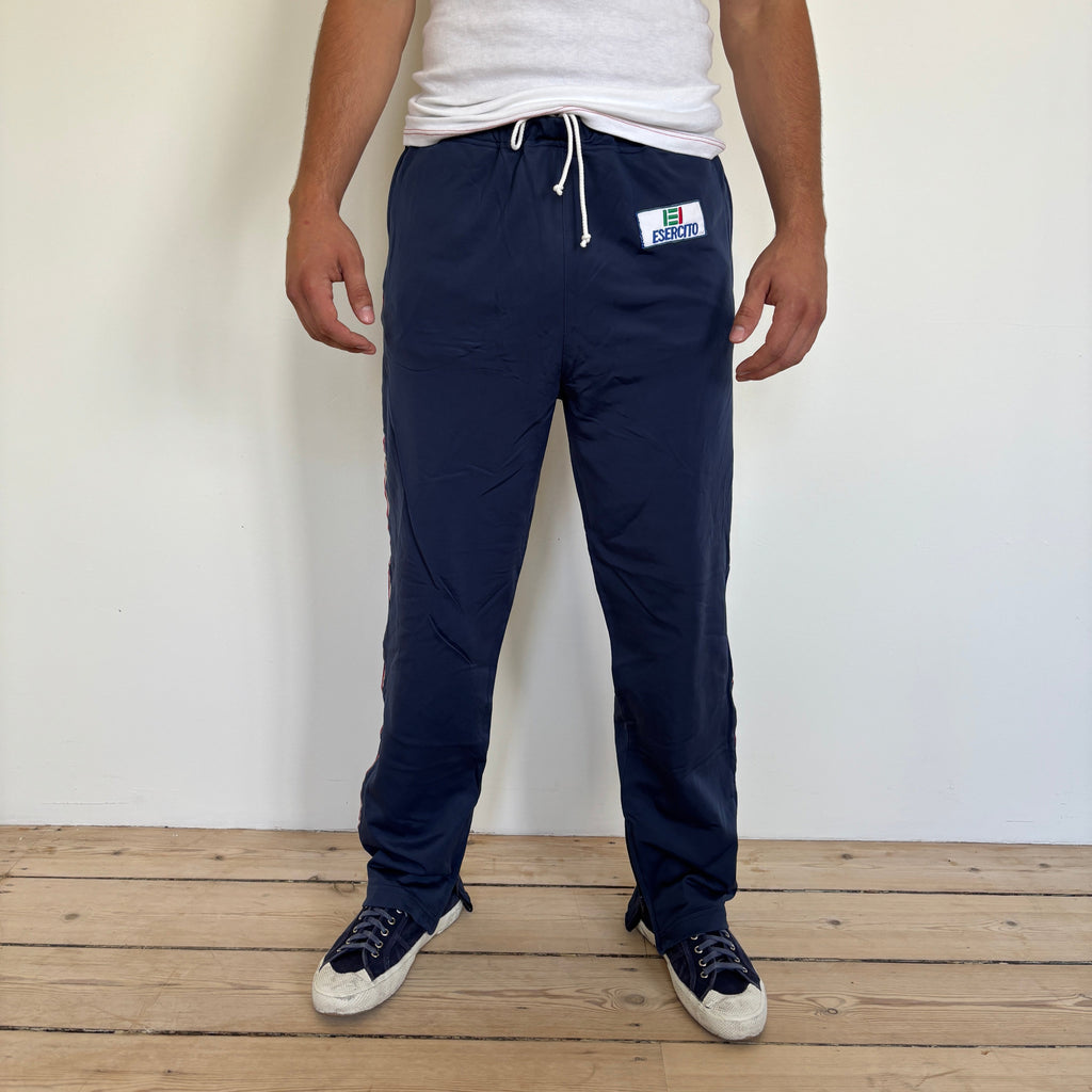 90's Navy/Blue Italian Army Tracksuit Trousers