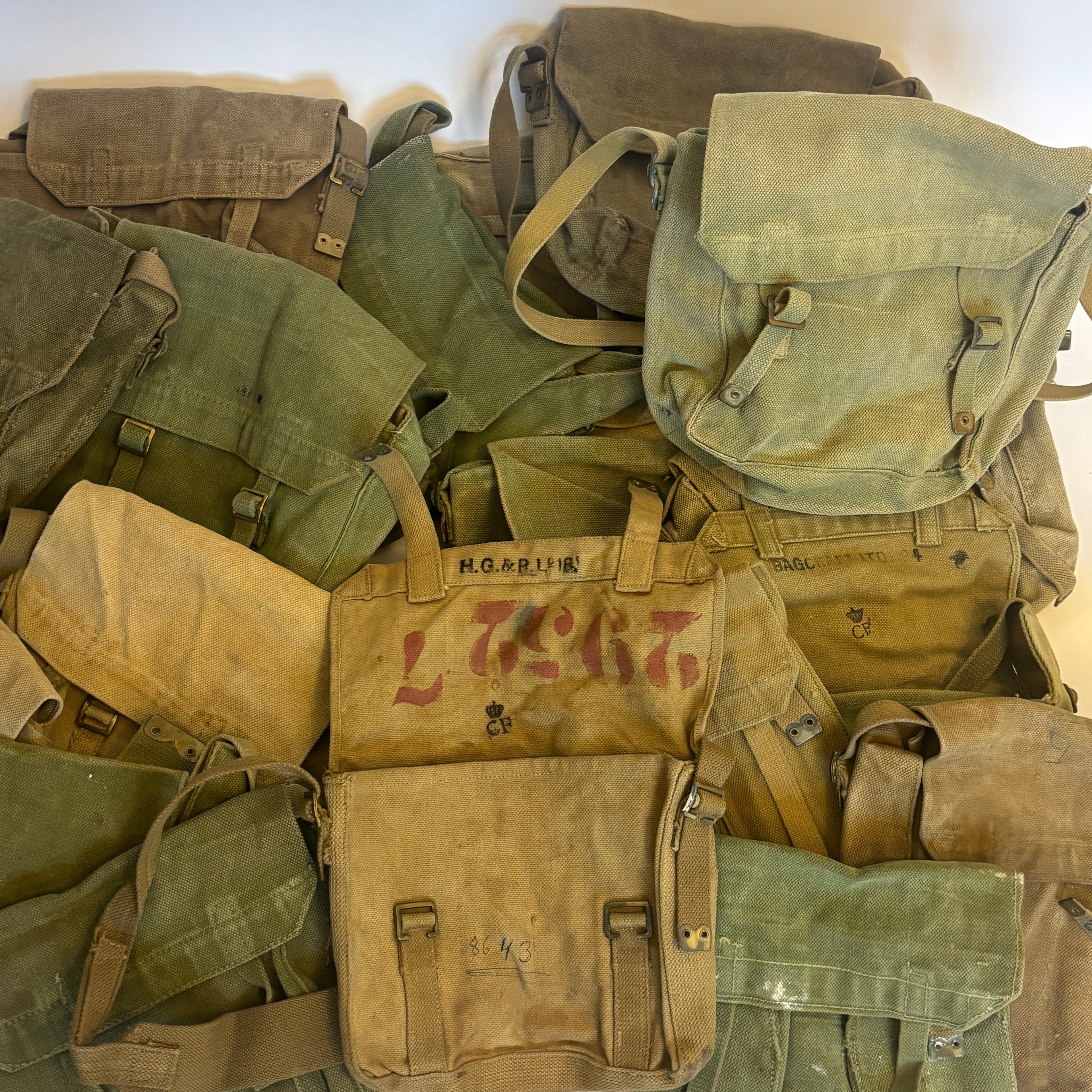 50s Danish Civil Defense Gas Mask Bag