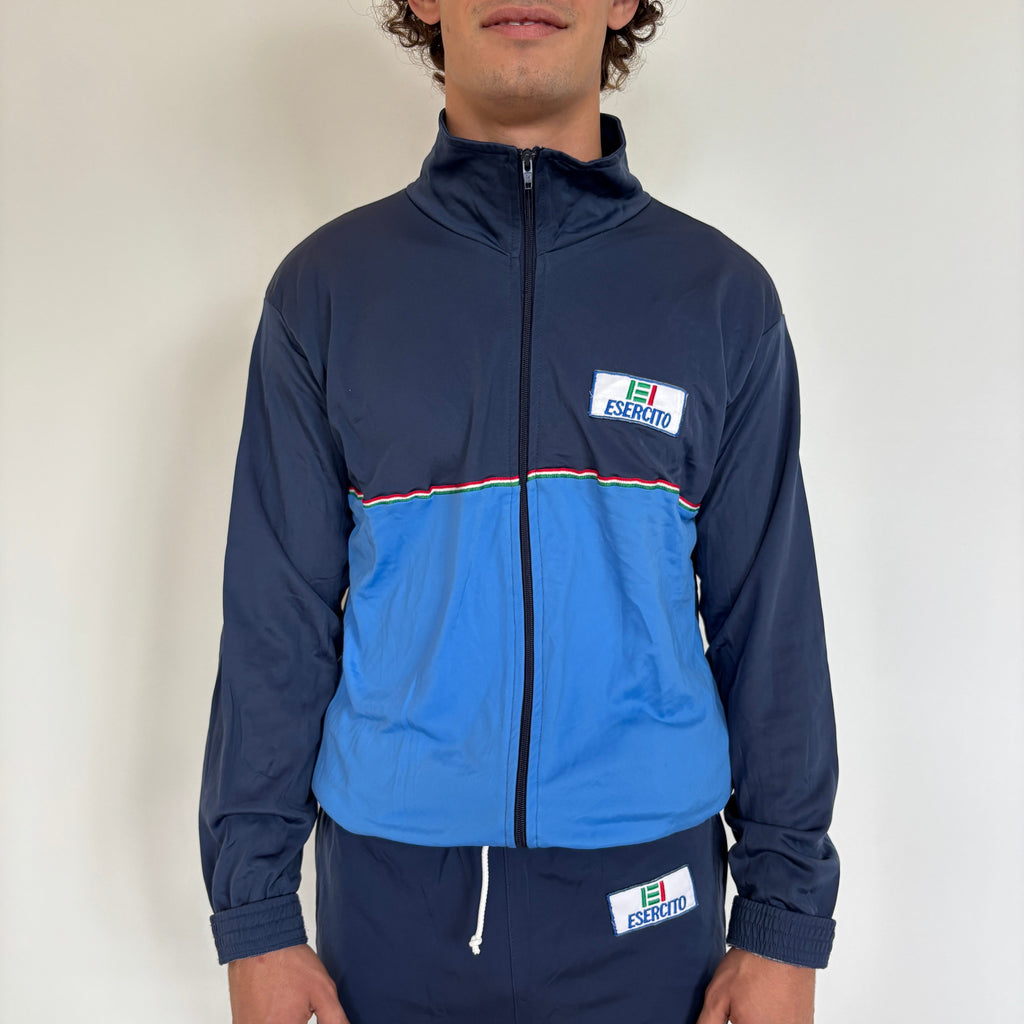 90's Navy/Blue Italian Army Tracksuit Top