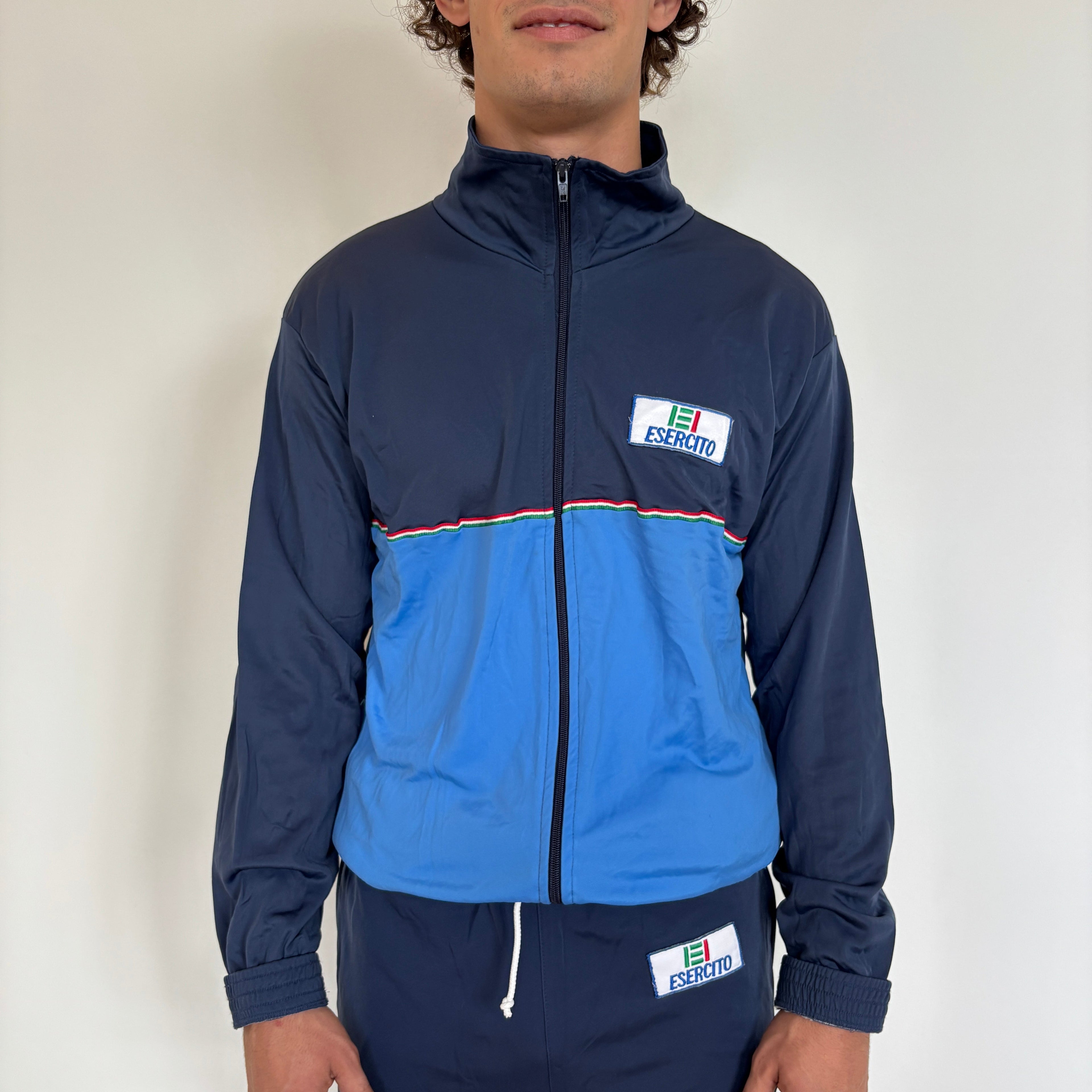 90's Navy/Blue Italian Army Tracksuit Top