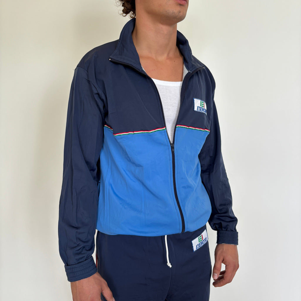 90's Navy/Blue Italian Army Tracksuit Top