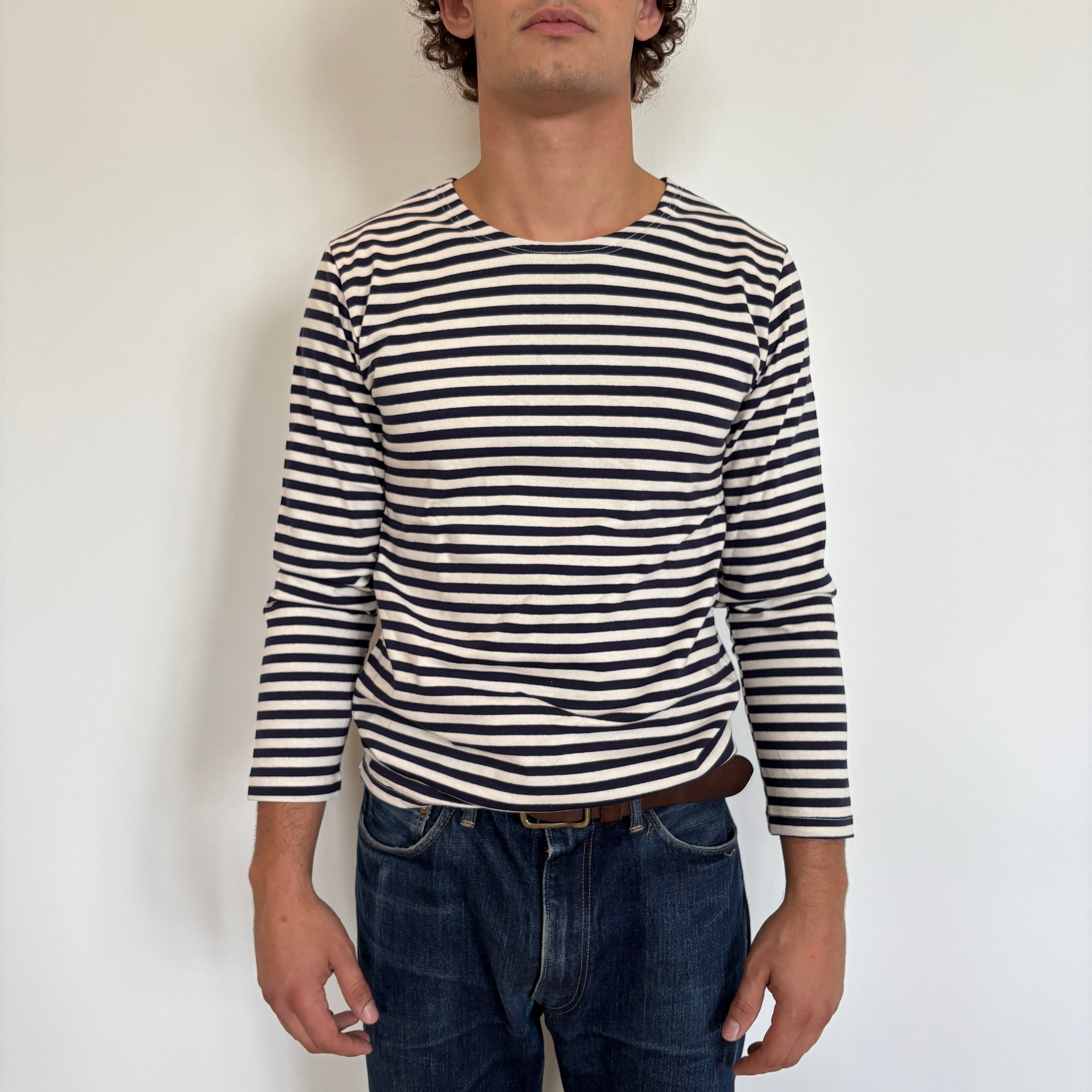 Navy/White Striped Telnyashka - Long sleeve