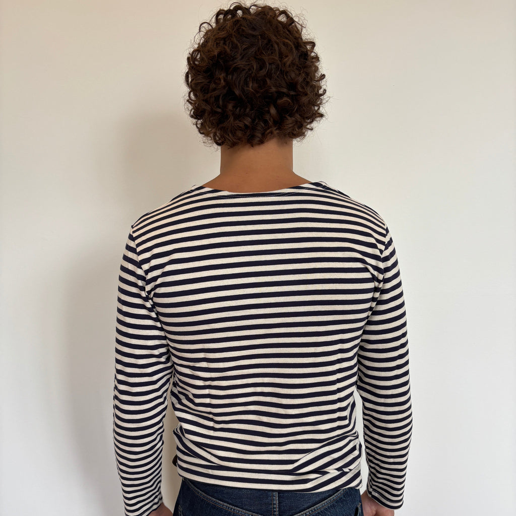 Navy/White Striped Telnyashka - Long sleeve