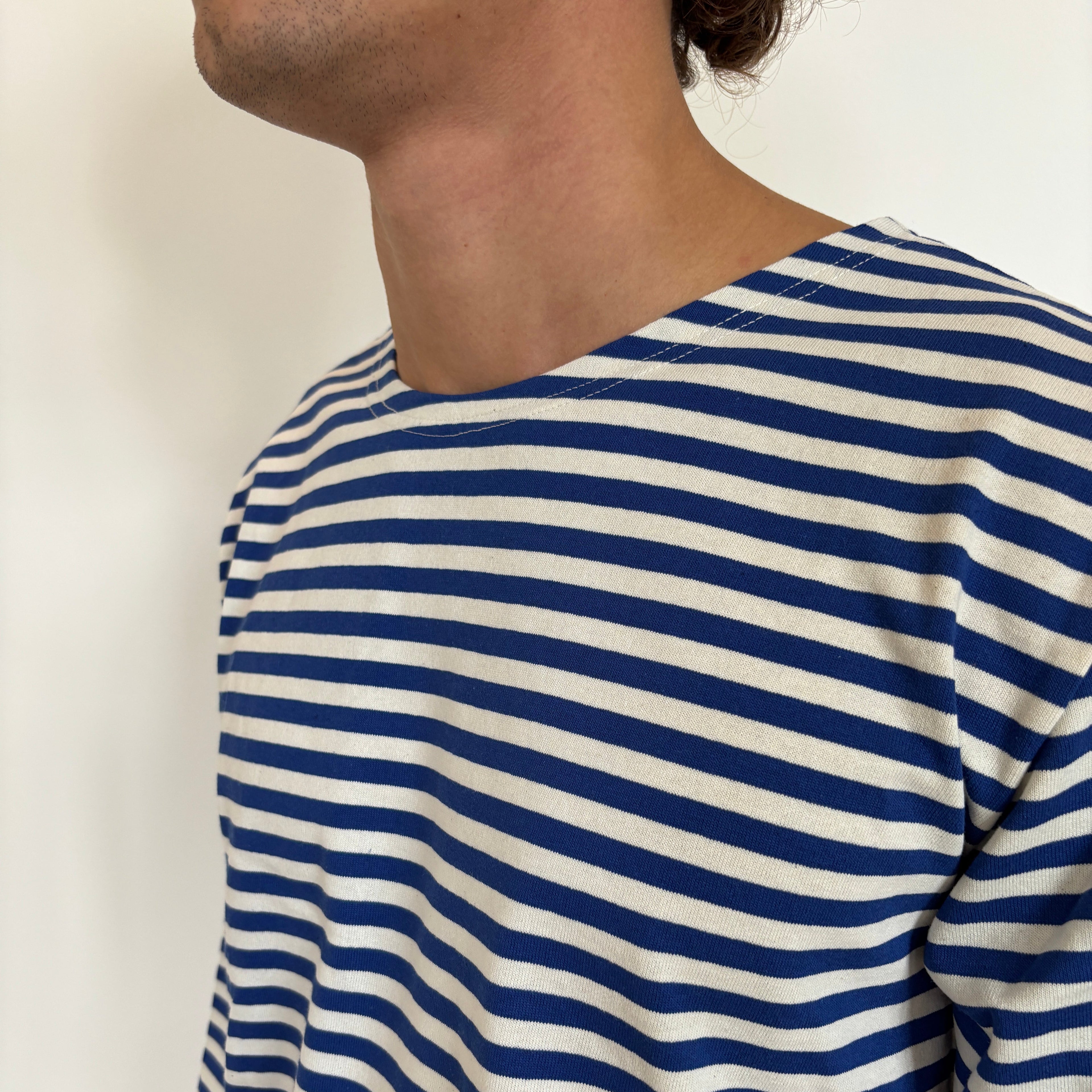 Light Blue/White Striped Telnyashka - Long Sleeve