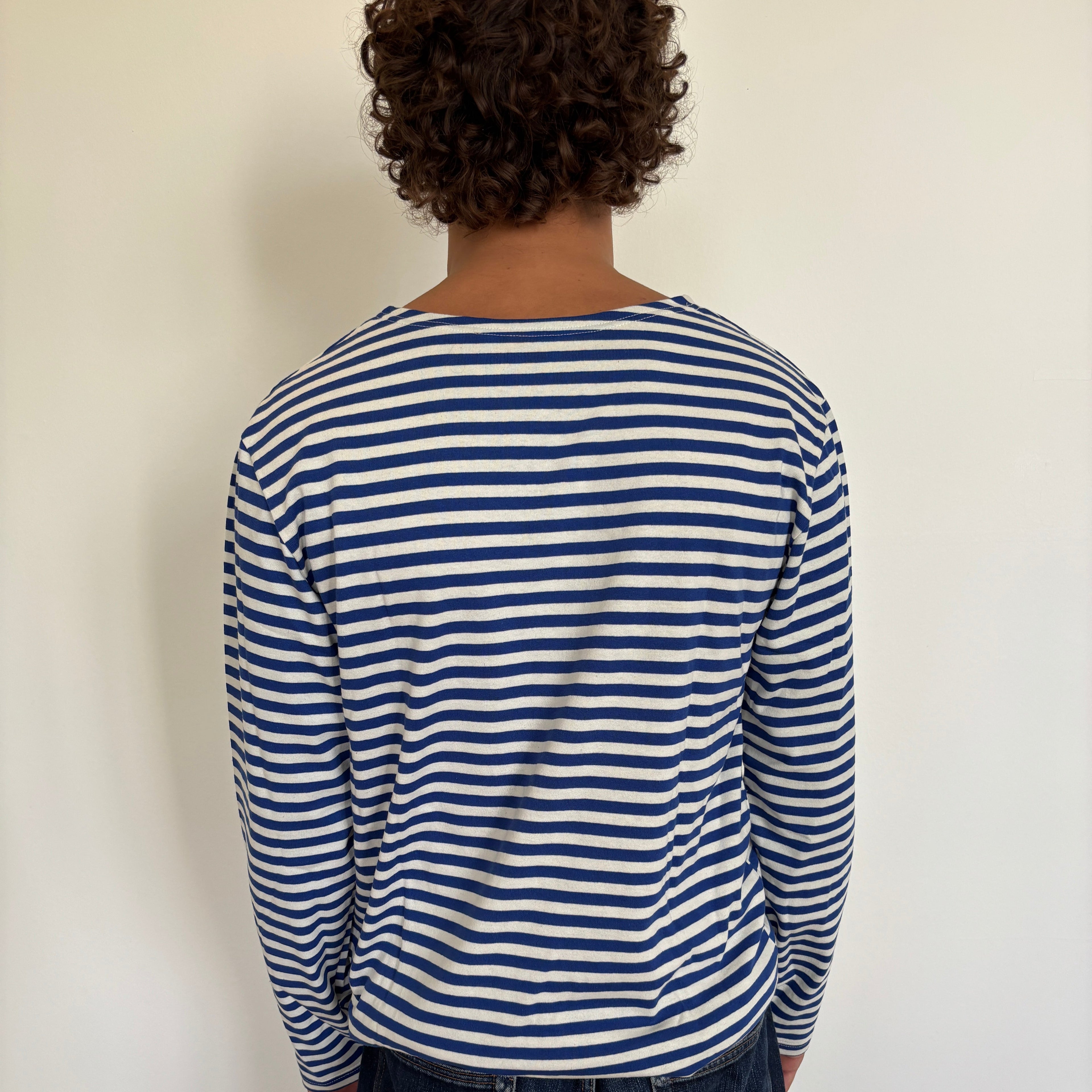 Light Blue/White Striped Telnyashka - Long Sleeve