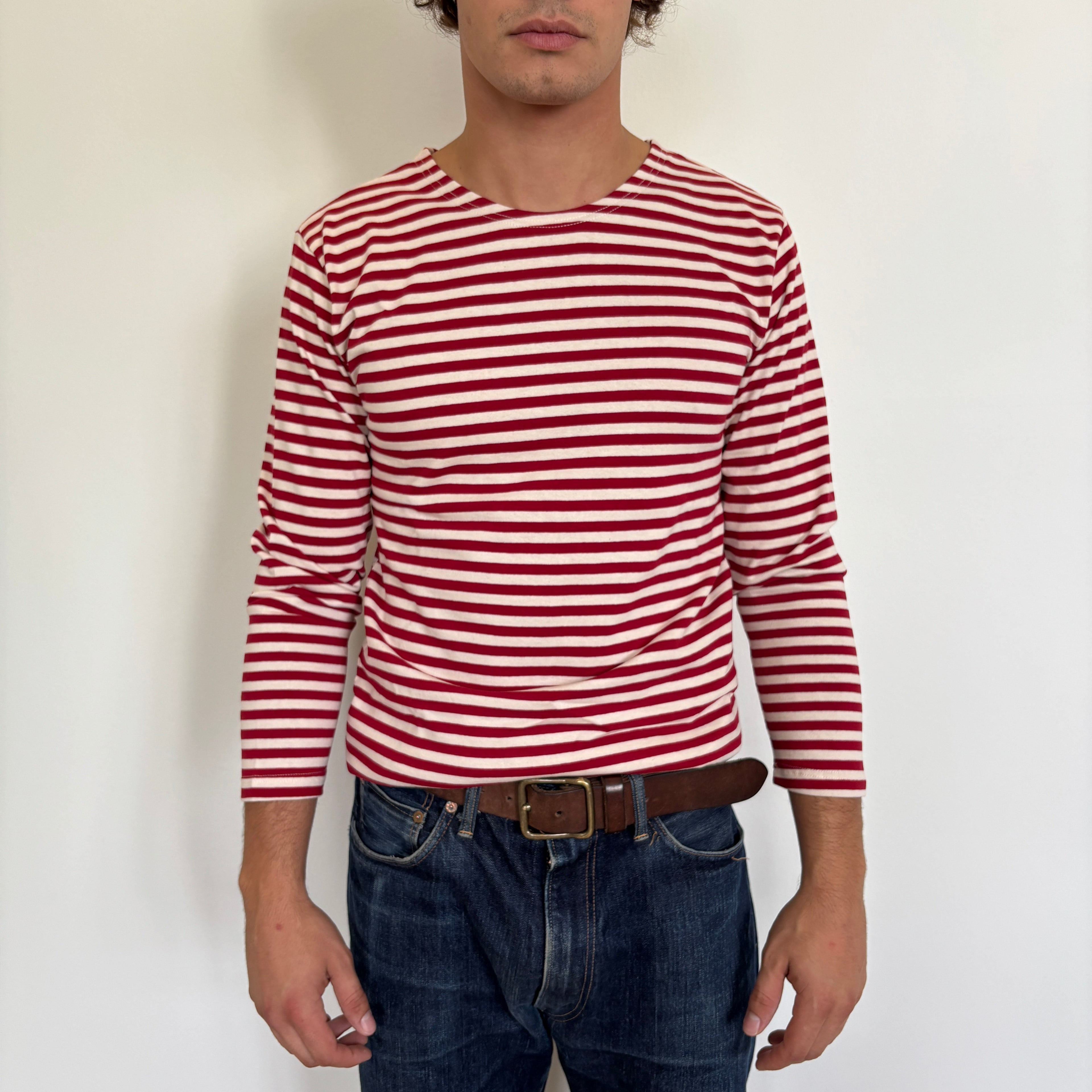 Red/White Striped Telnyashka - Long Sleeve