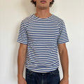 Light Blue/White Striped Telnyashka - Short Sleeve