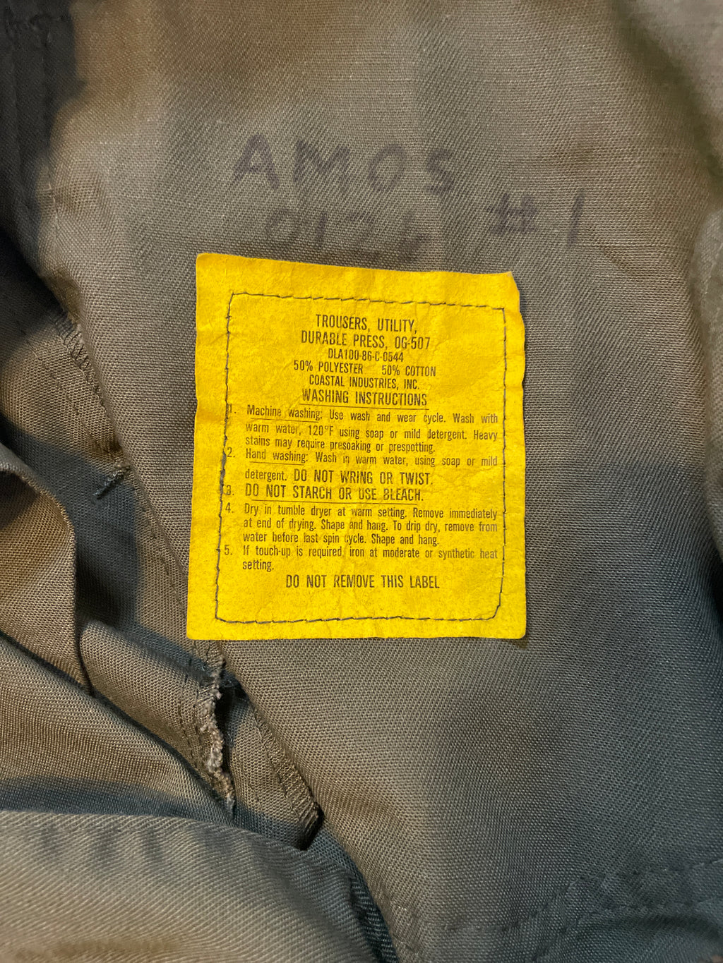 U.S OG 507 Fatigue Pants - Olive Green
