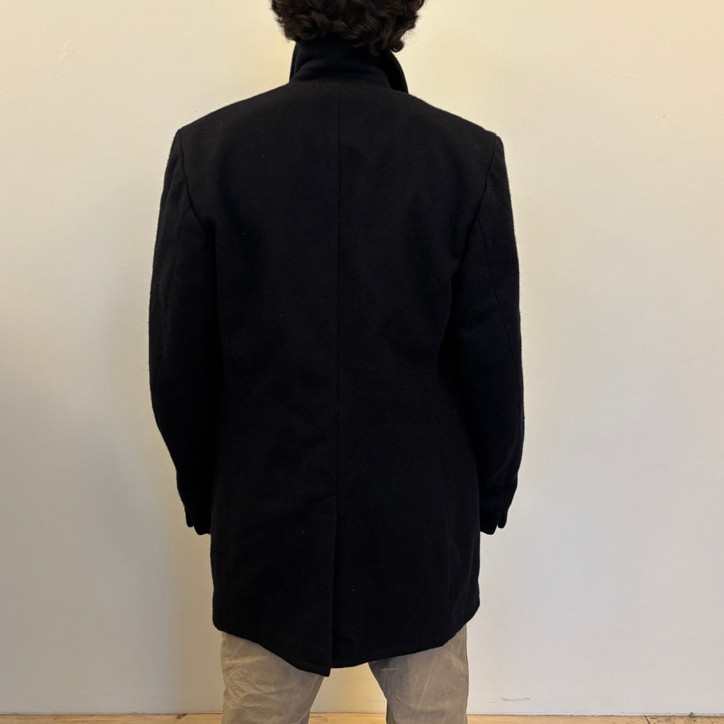 80's Danish Navy Wool Coat