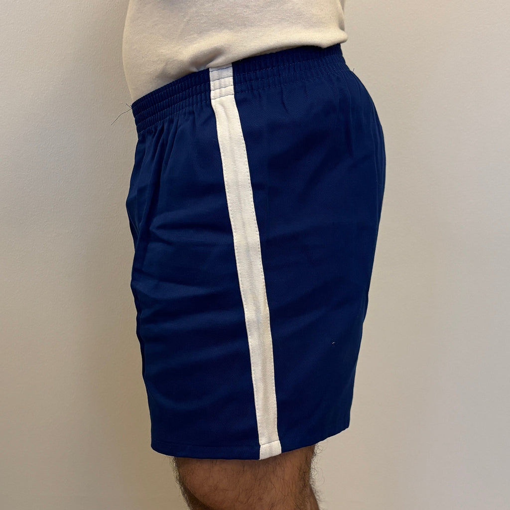 70's Danish Sport Shorts Blue / White