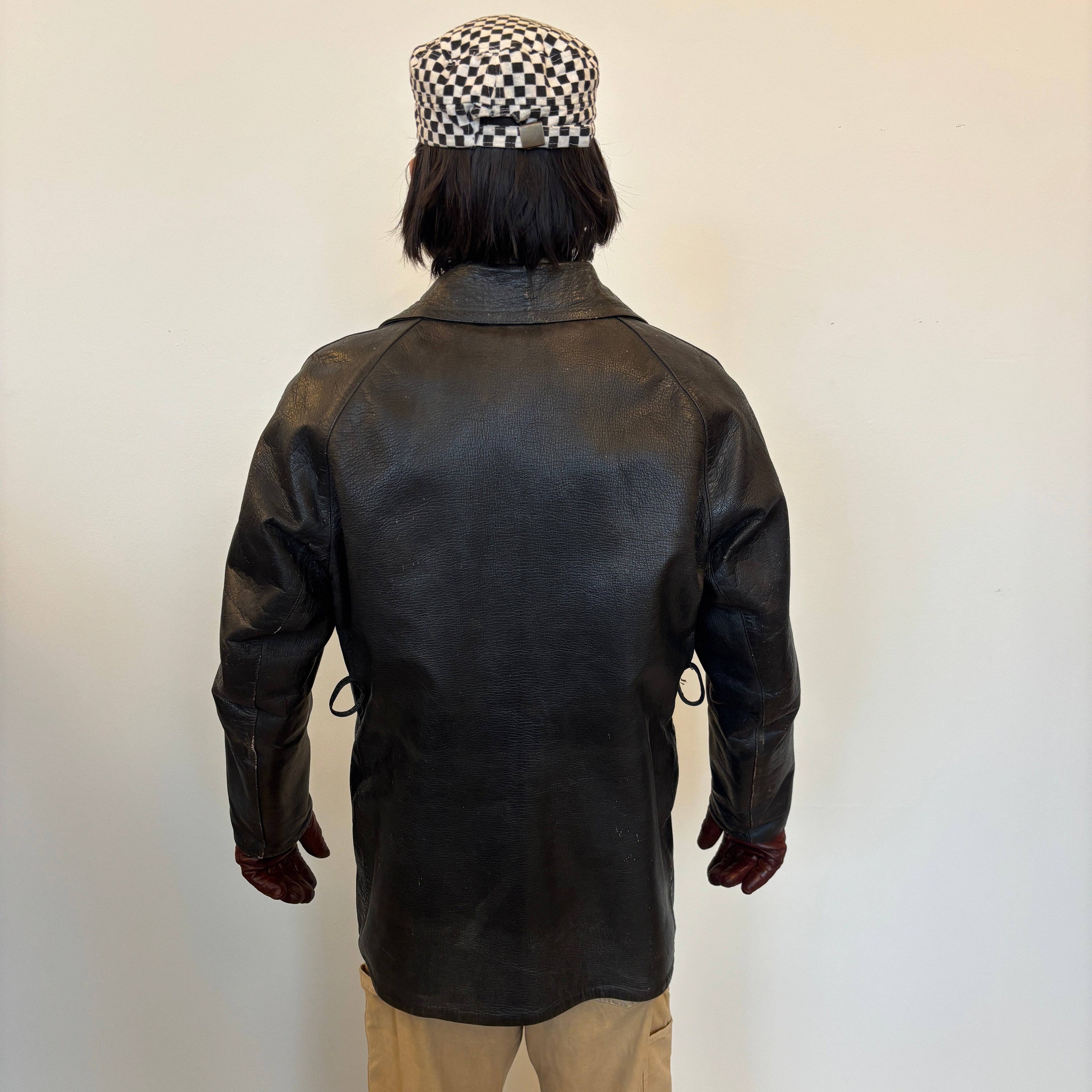 1940's Italian Double Breasted Leather Jacket