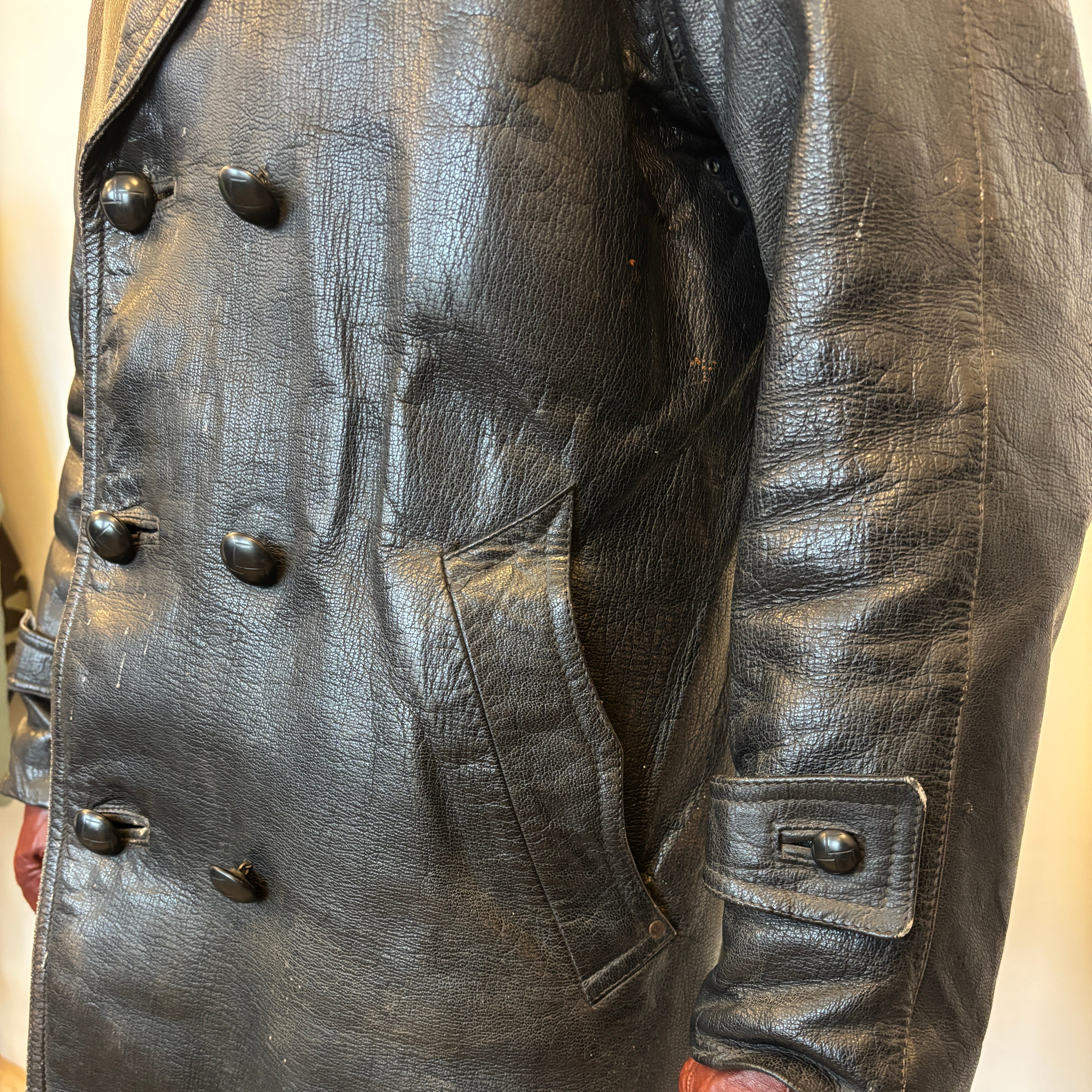 1940's Italian Double Breasted Leather Jacket – Concept Surplus