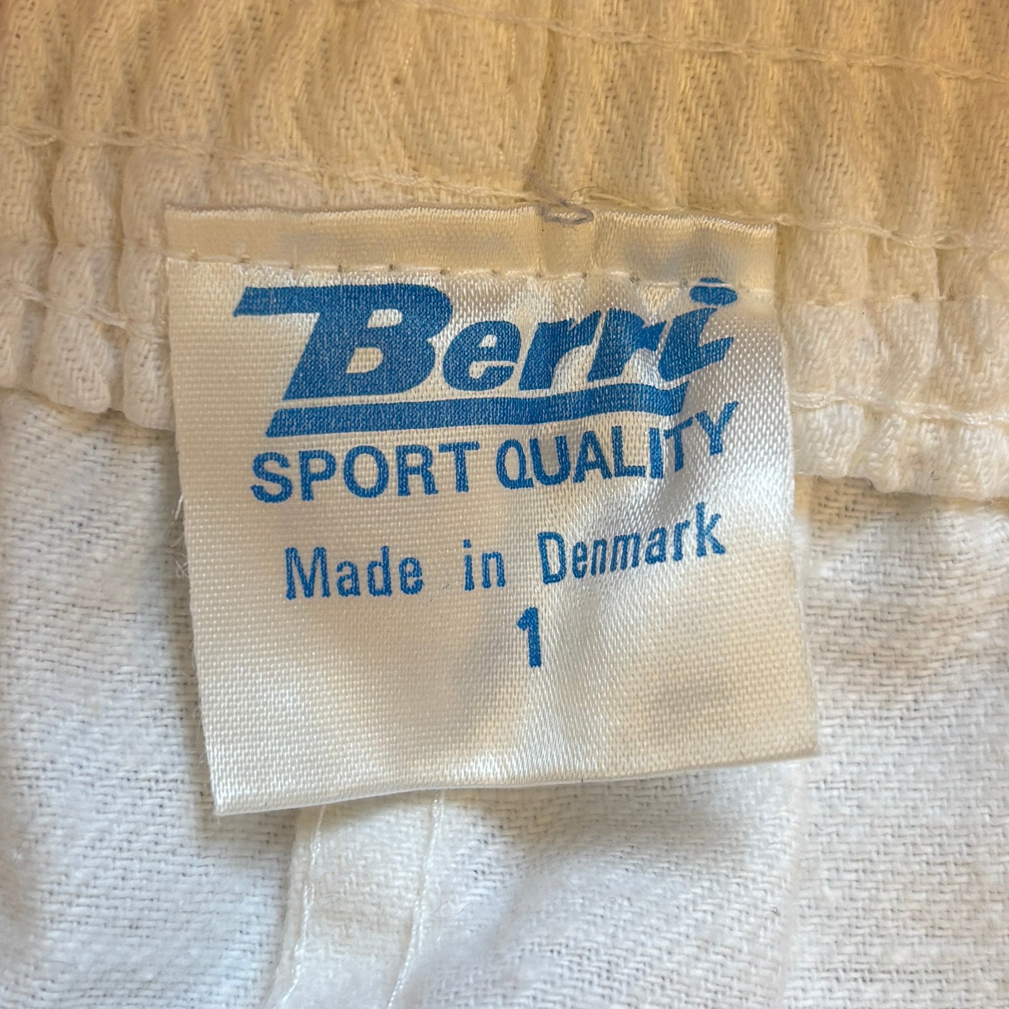 70's Danish Sports Shorts White / Blue