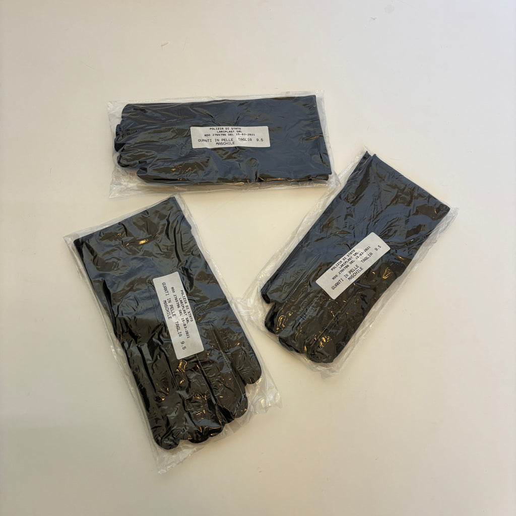Italian Leather State Police Gloves