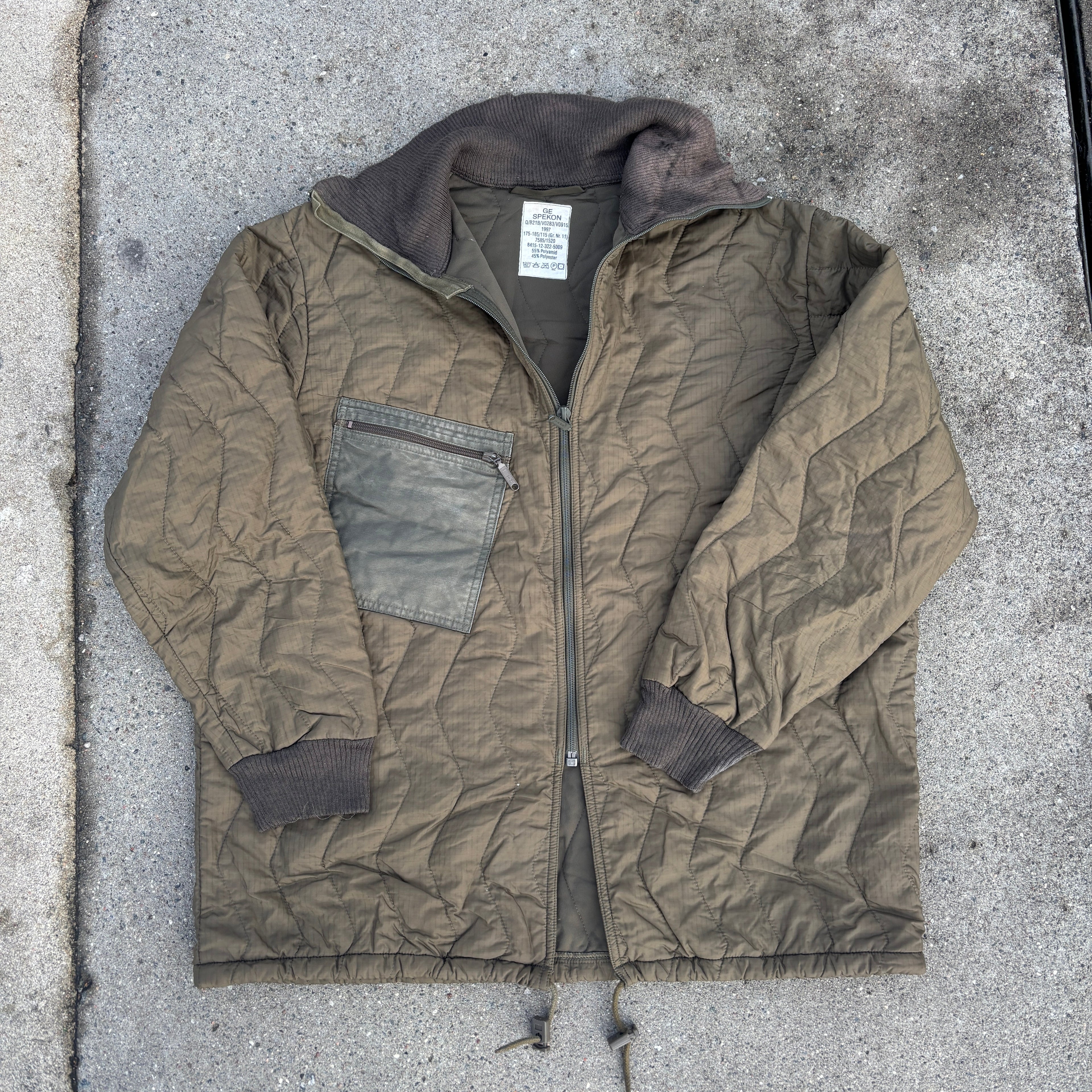 90's German Bundeswehr Field Liner Quilted Jacket