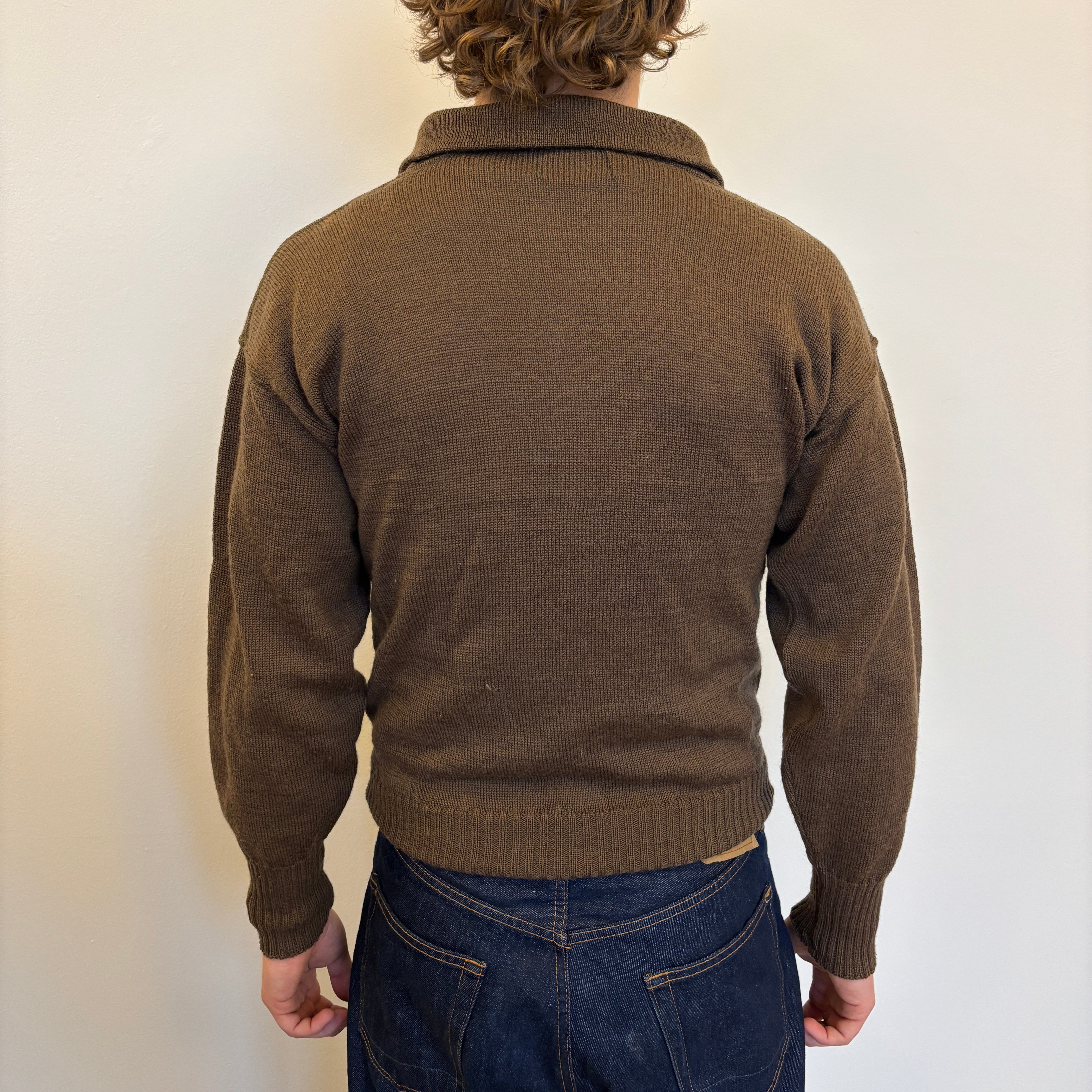 80's US Army 5 Button Acrylic Knit