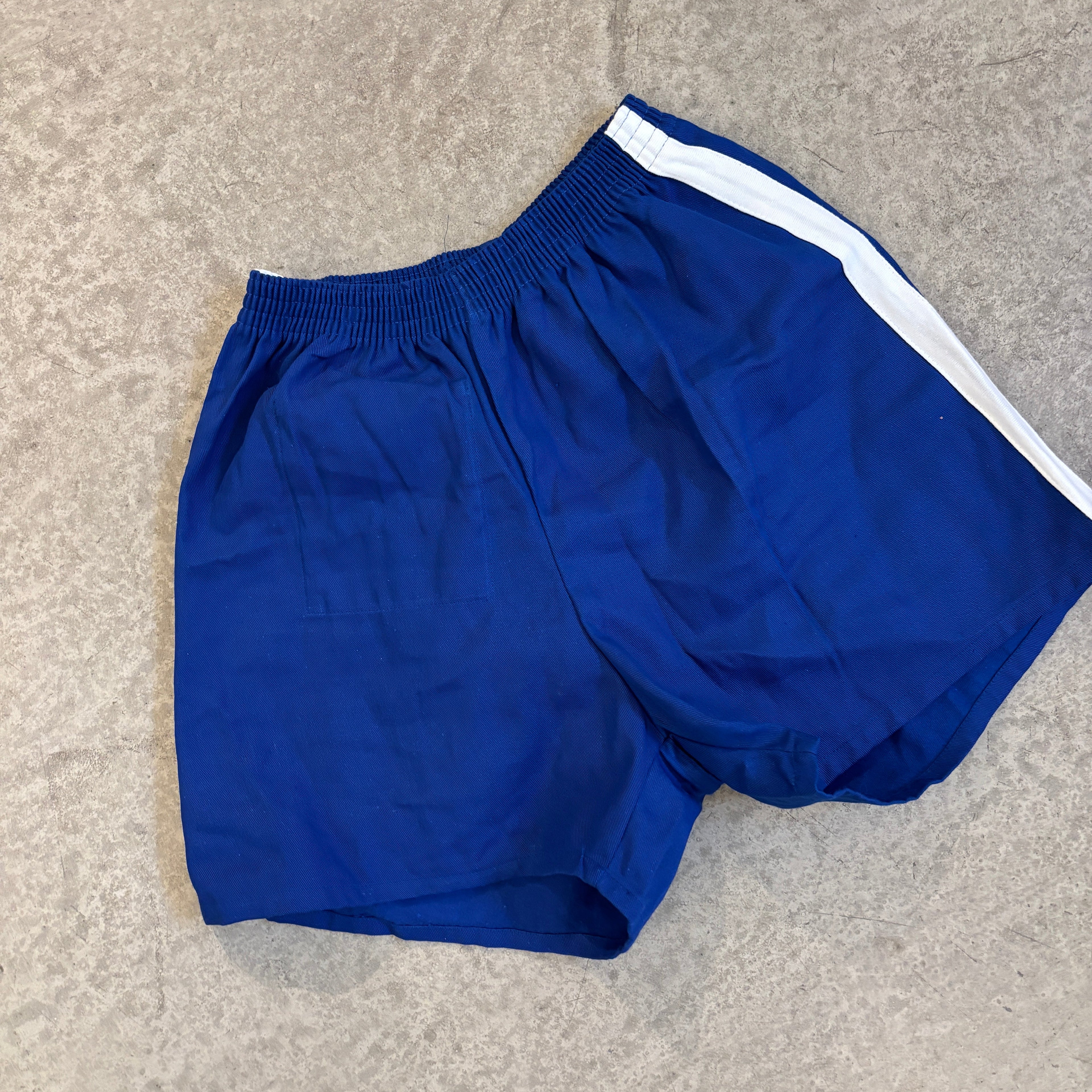 70's Danish Sport Shorts Blue / White