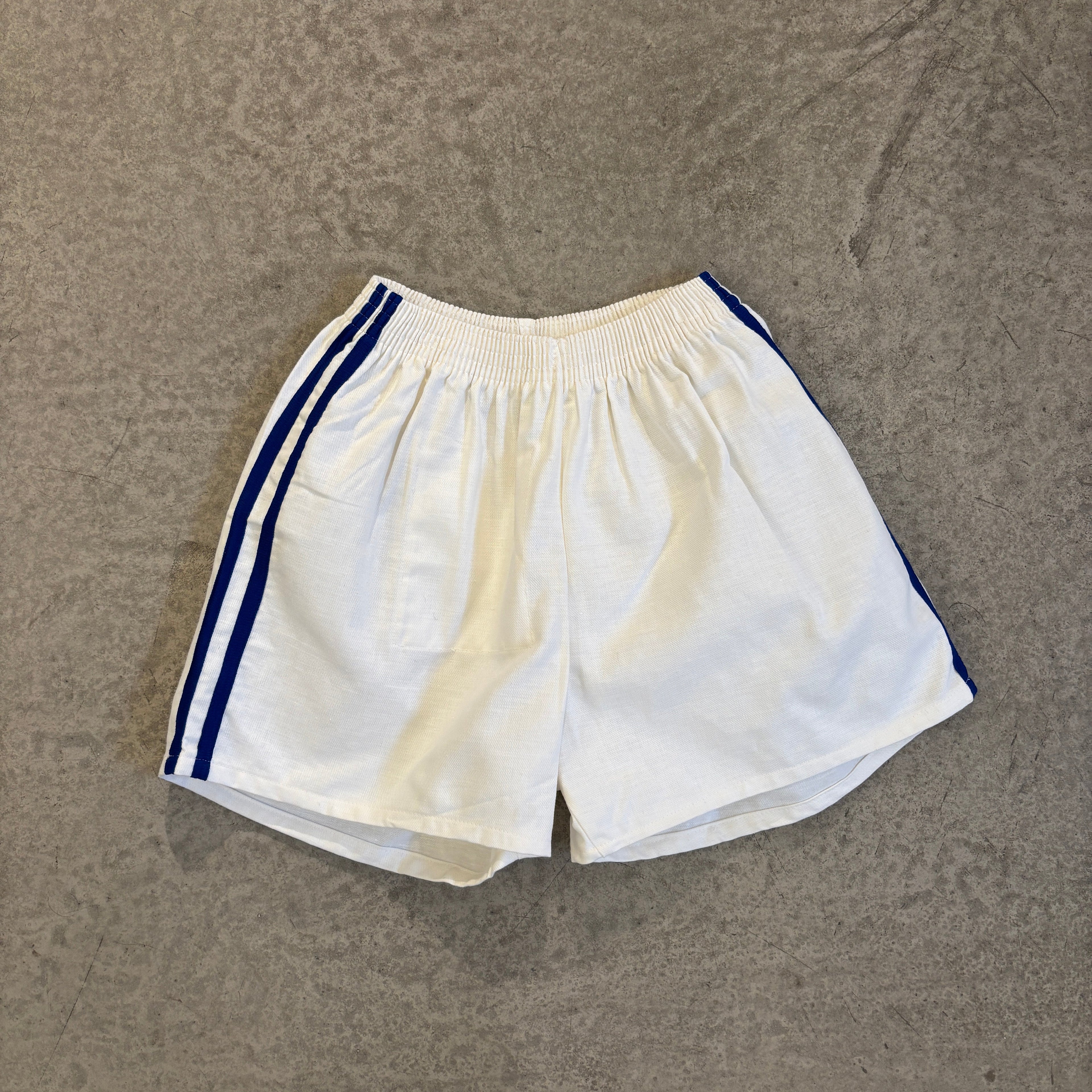 70's Danish Sports Shorts White / Blue