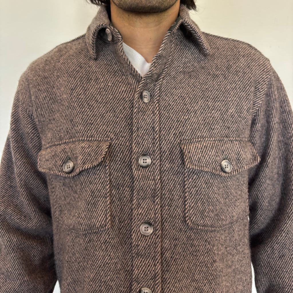 70s Woolrich grey wool Overshirt