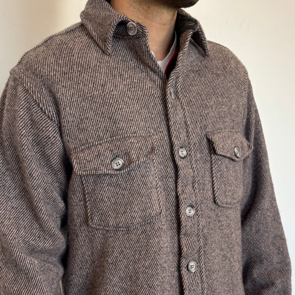 70s Woolrich grey wool Overshirt