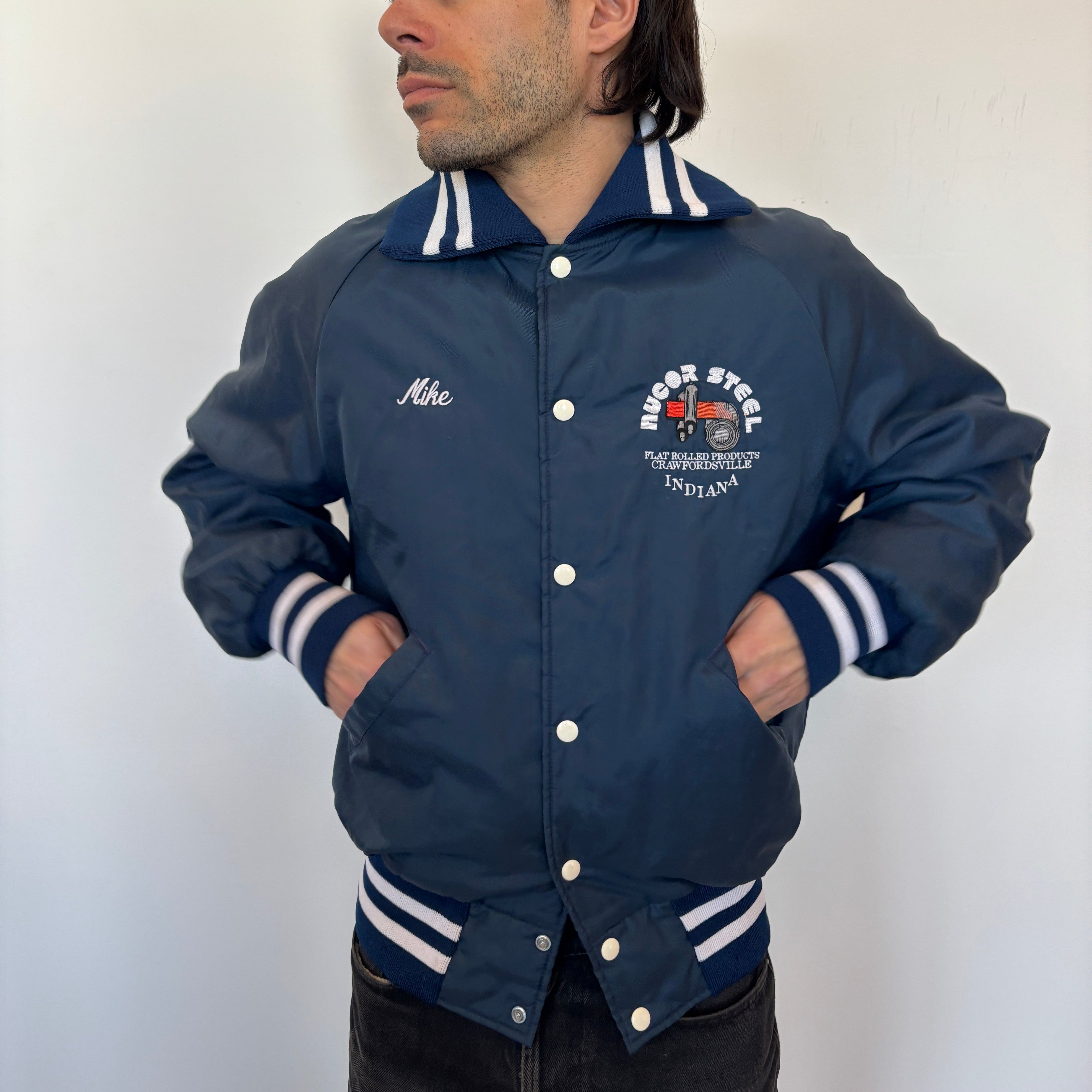 90's Holloway Blue Varsity Jacket