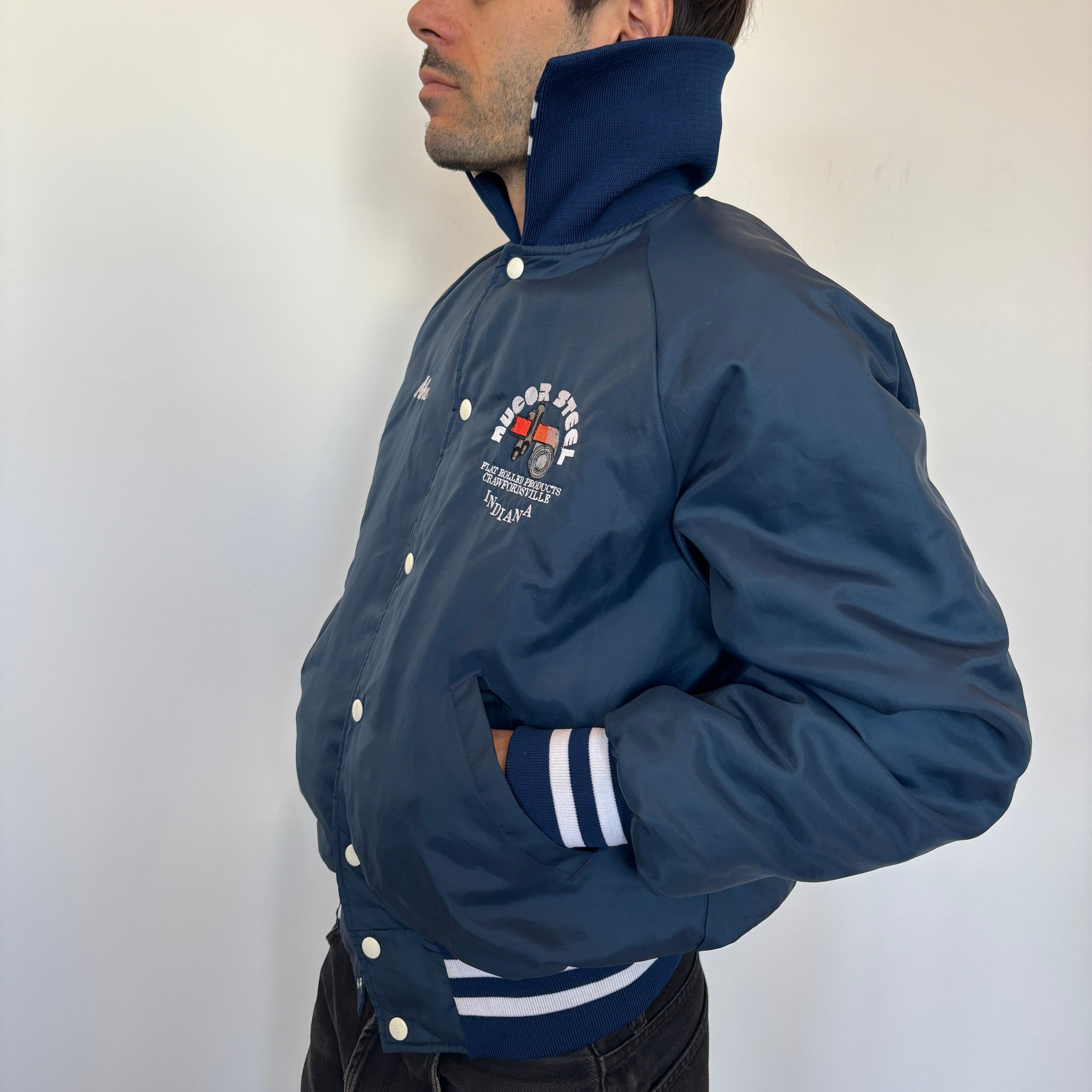 90's Holloway Blue Varsity Jacket
