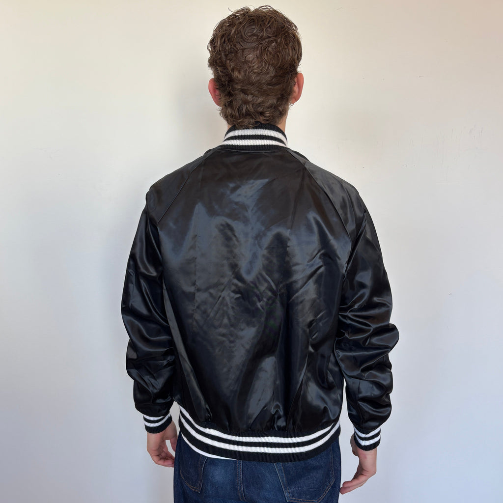 90's Active Generation Black Varsity Jacket
