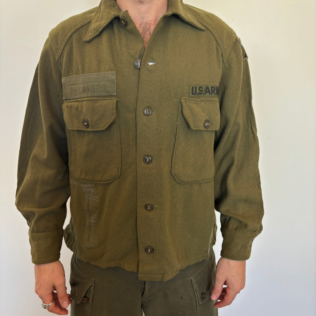 70's US Army OG108 Wool Shirt