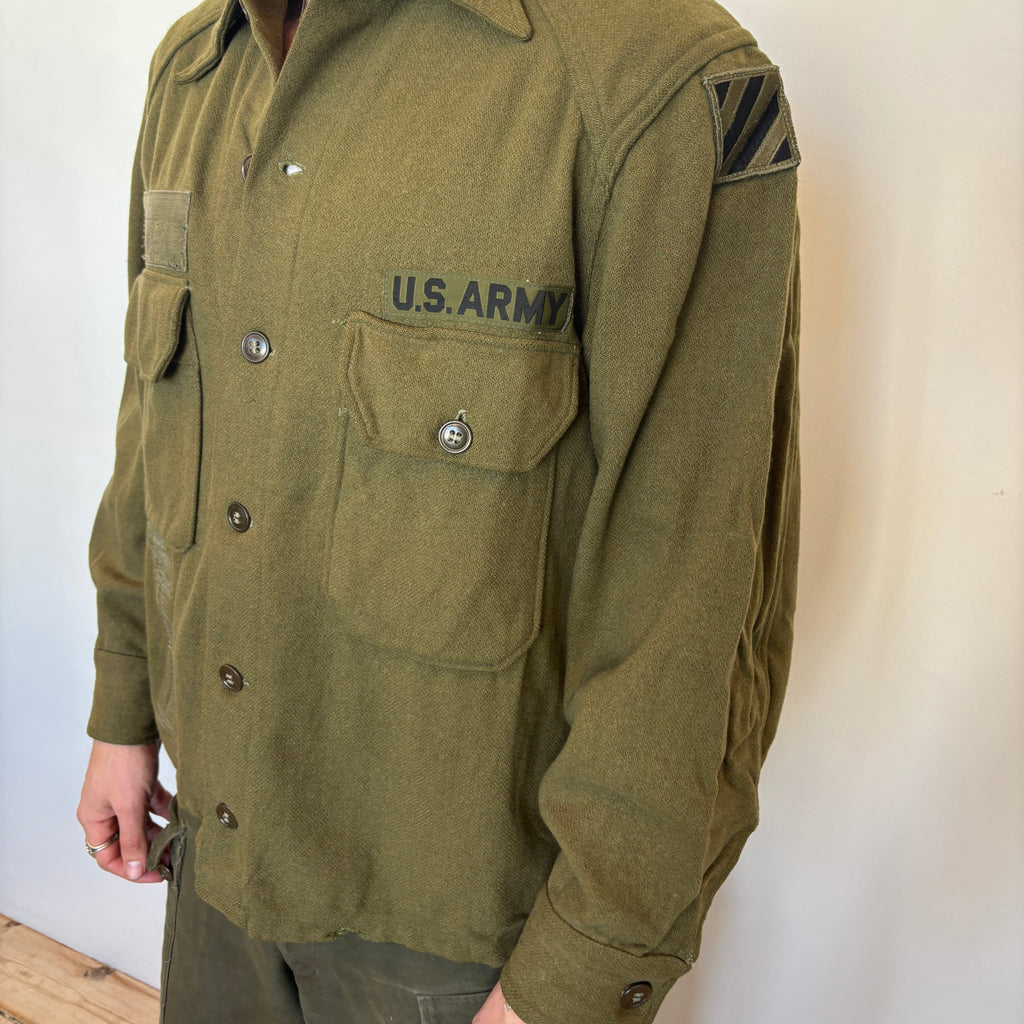70's US Army OG108 Wool Shirt