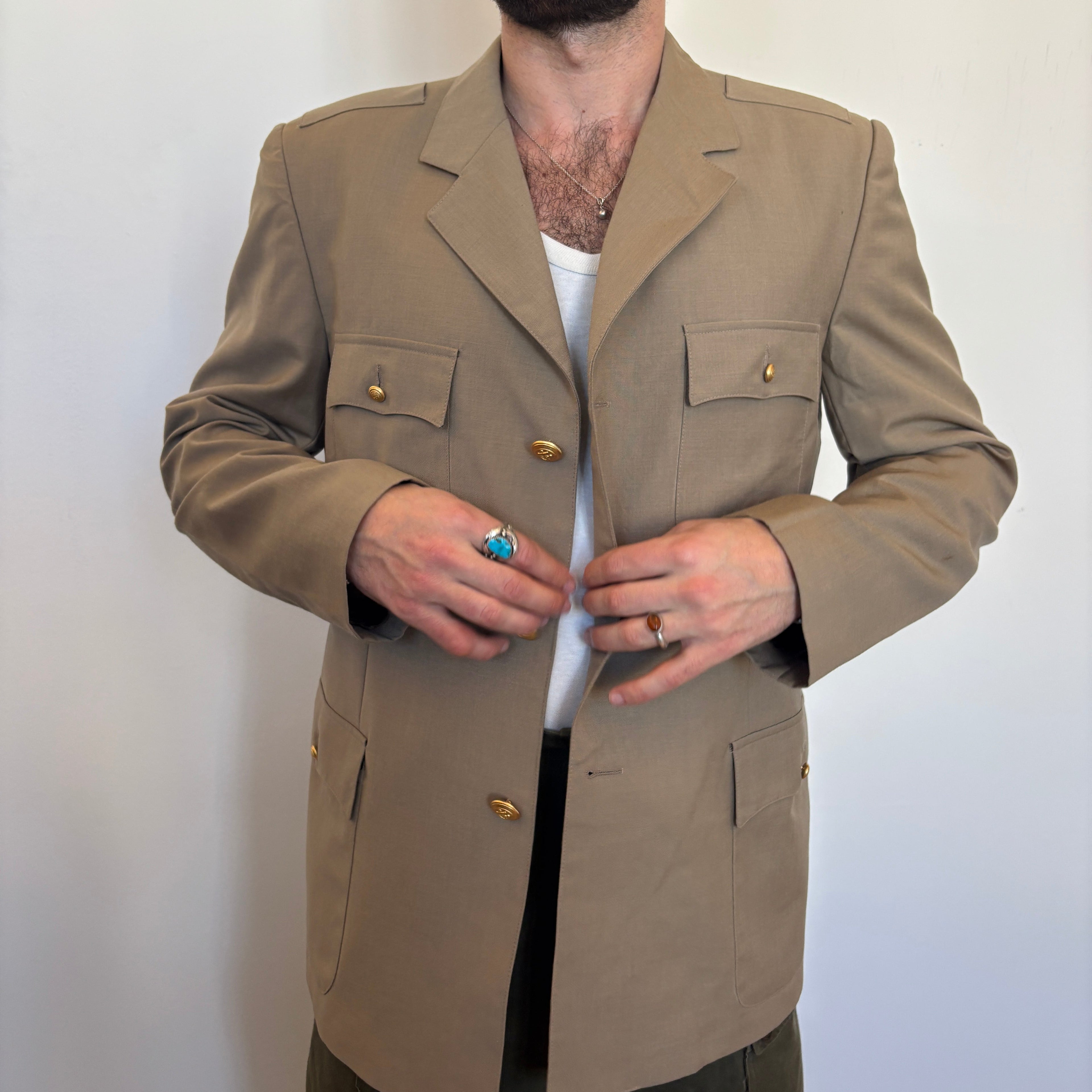 90's Italian Marine Wool Blazer