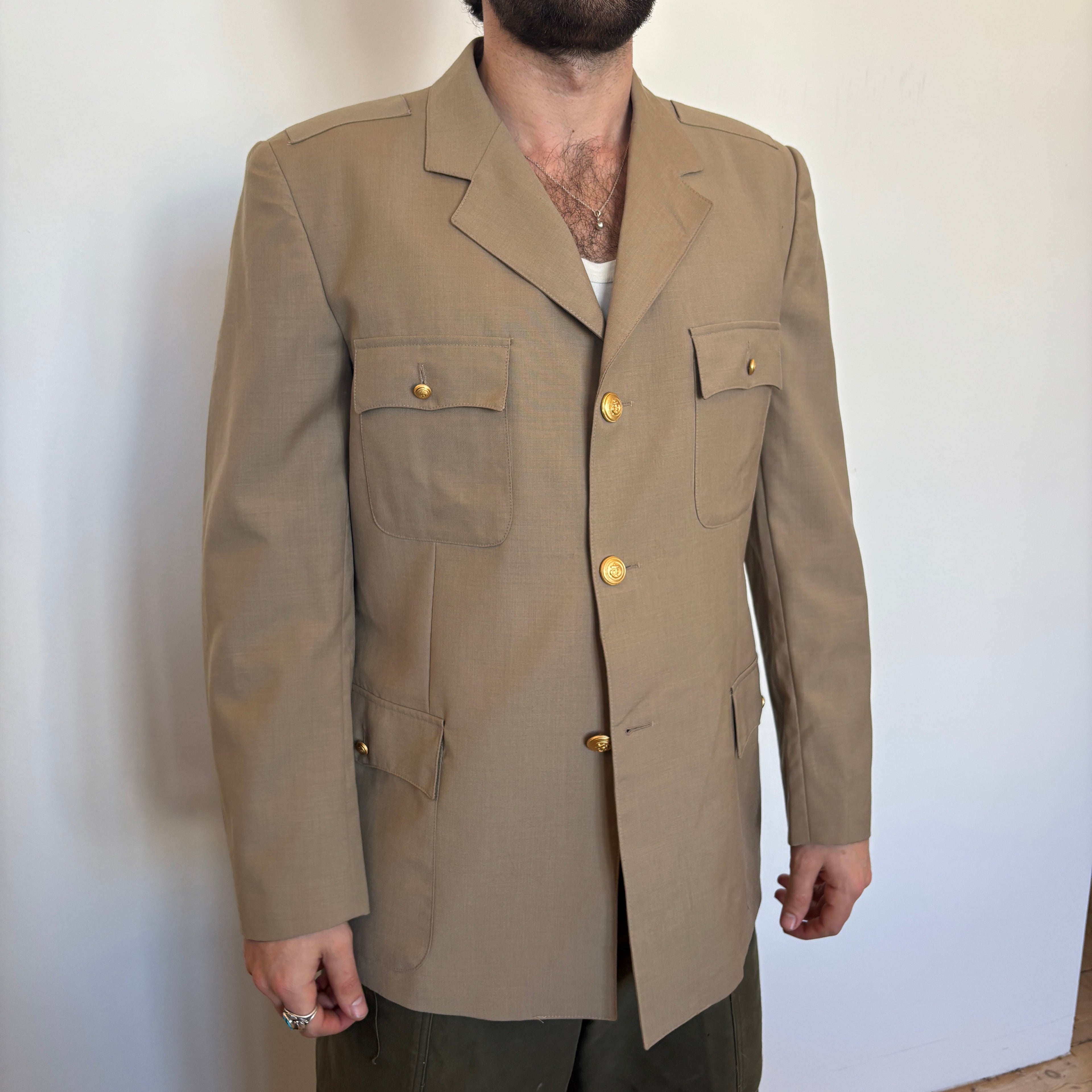 90's Italian Marine Wool Blazer