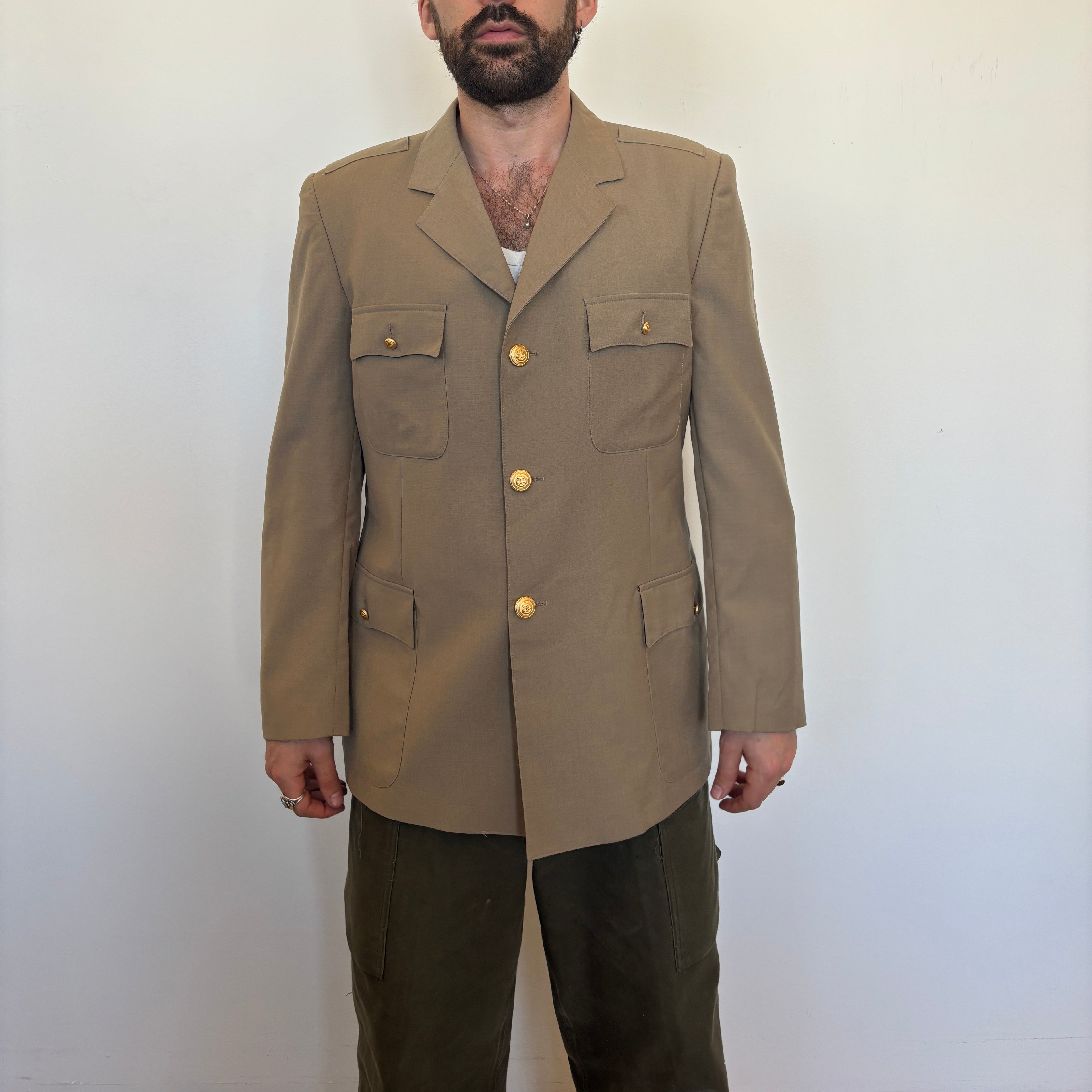 90's Italian Marine Wool Blazer