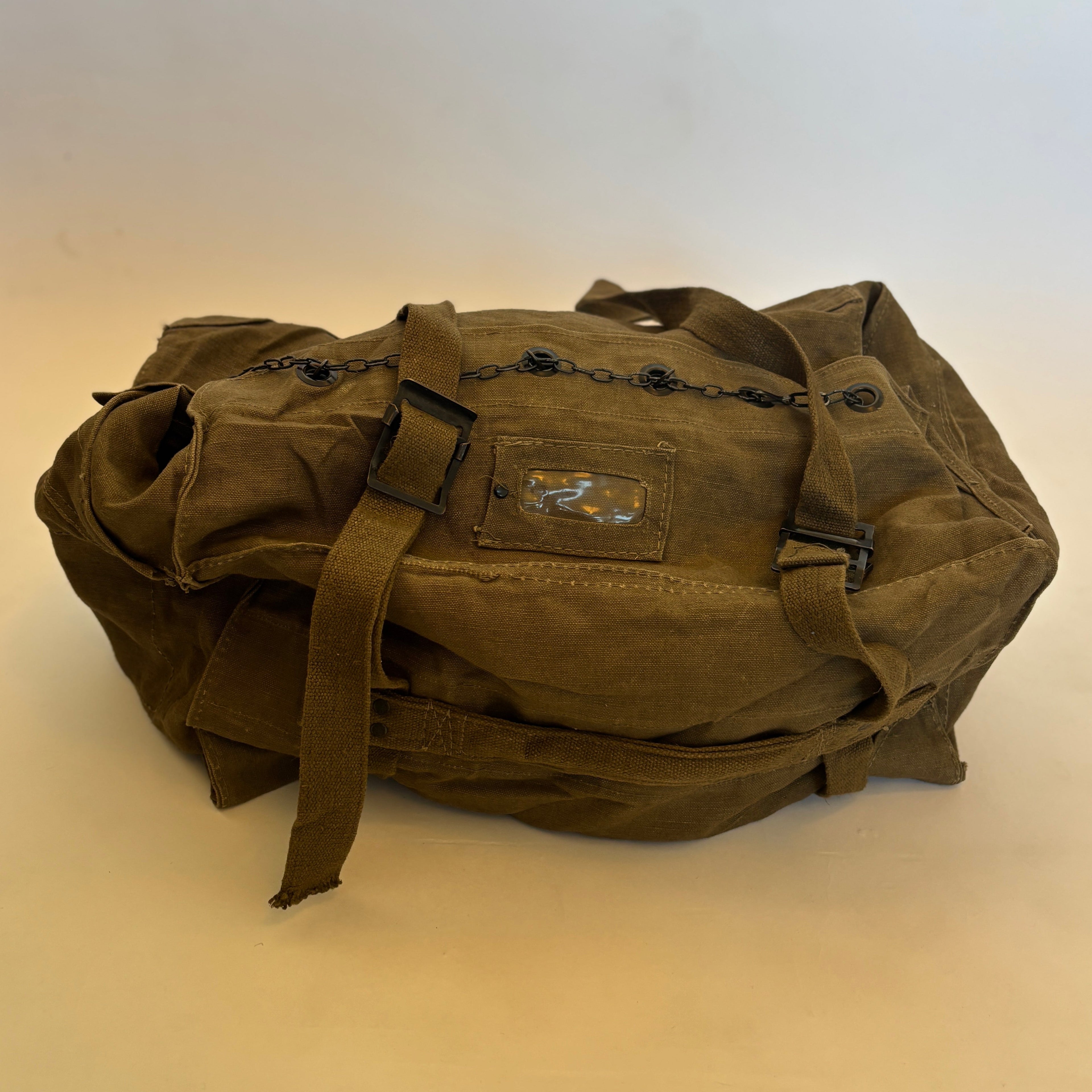 80's Italian Army Canvas Travel Bag