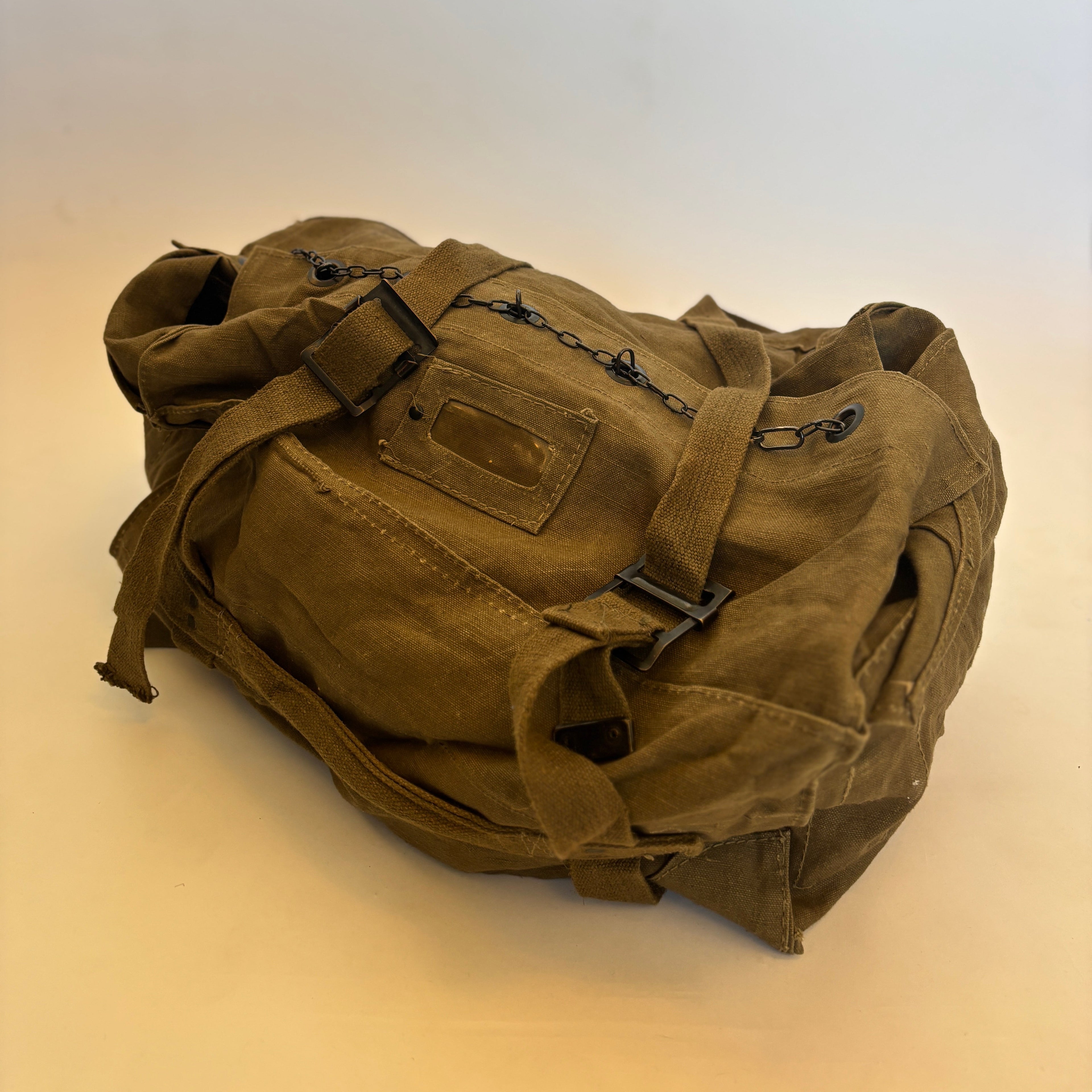 80's Italian Army Canvas Travel Bag