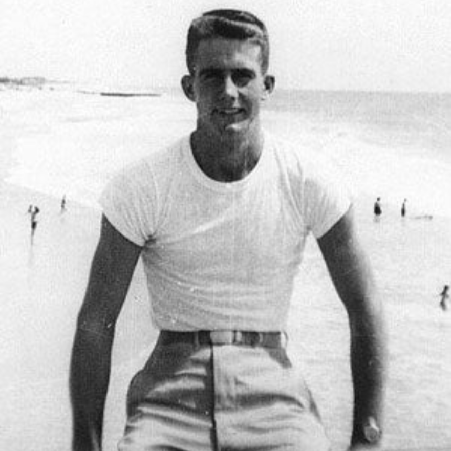 Danish 80’s Deadstock Navy Tee White